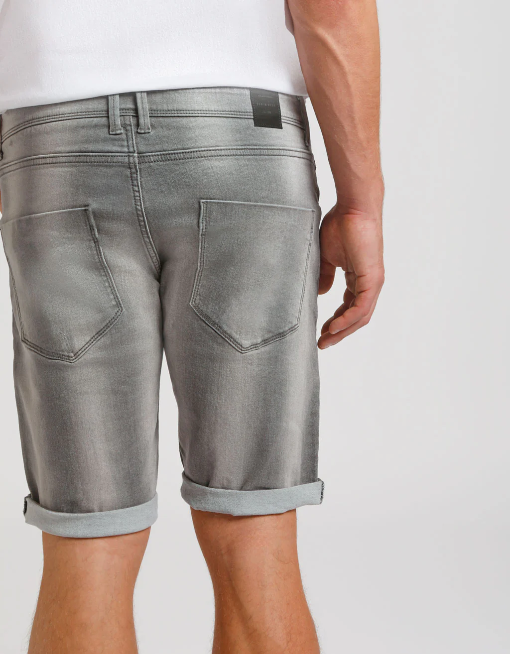 Bermuda di jeans slim fit grigio - Image 5