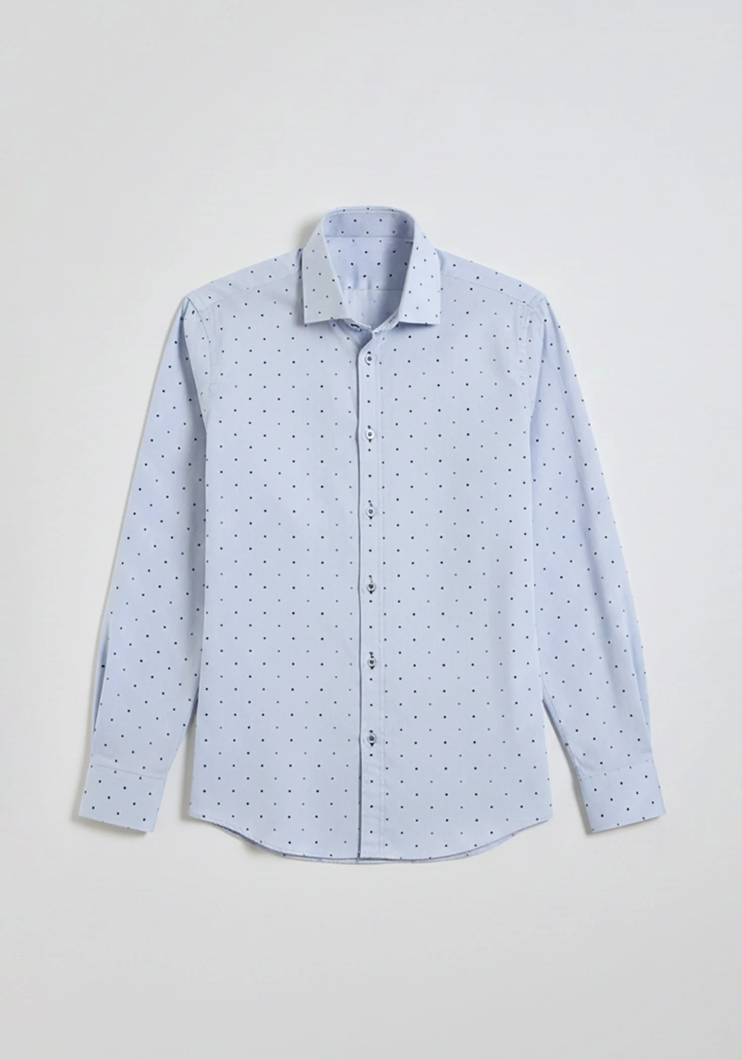 Camicia in cotone con microfantasia - Image 6