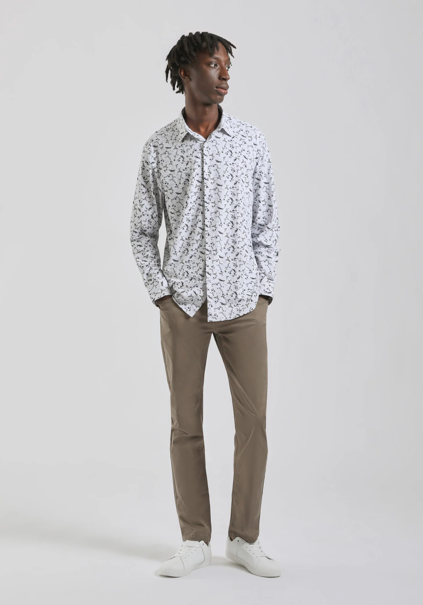 Camicia manica lunga con fantasia - Image 4
