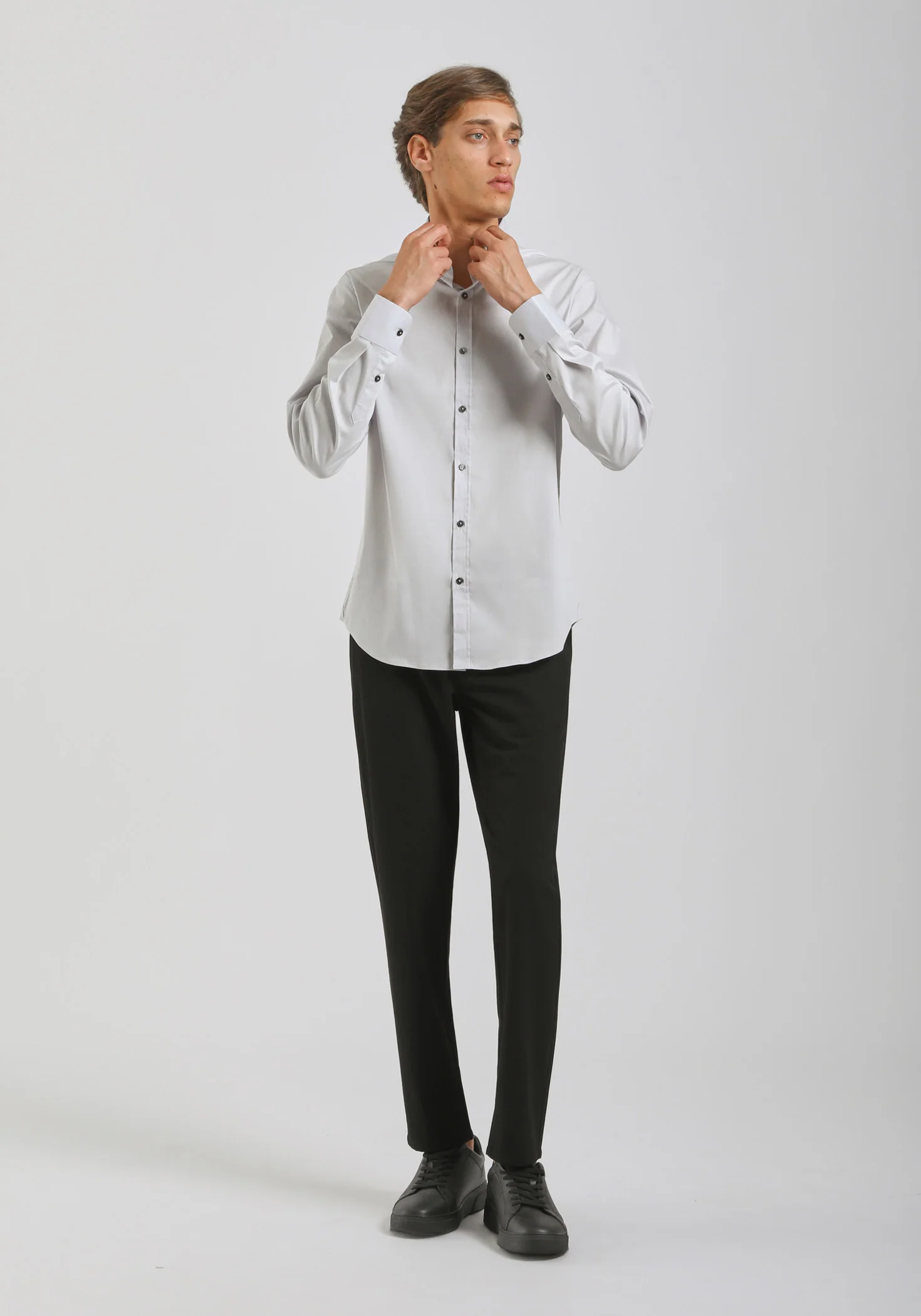 Camicia manica lunga in cotone - Image 5