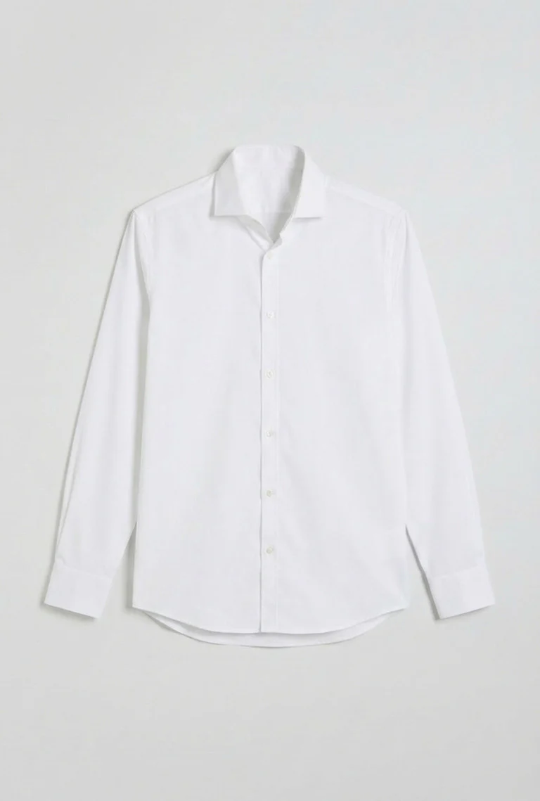 Camicia manica lunga tinta unita - Image 6