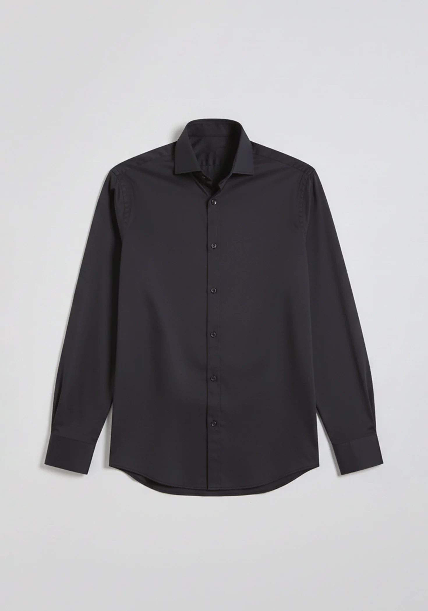 Camicia manica lunga tinta unita - Image 6