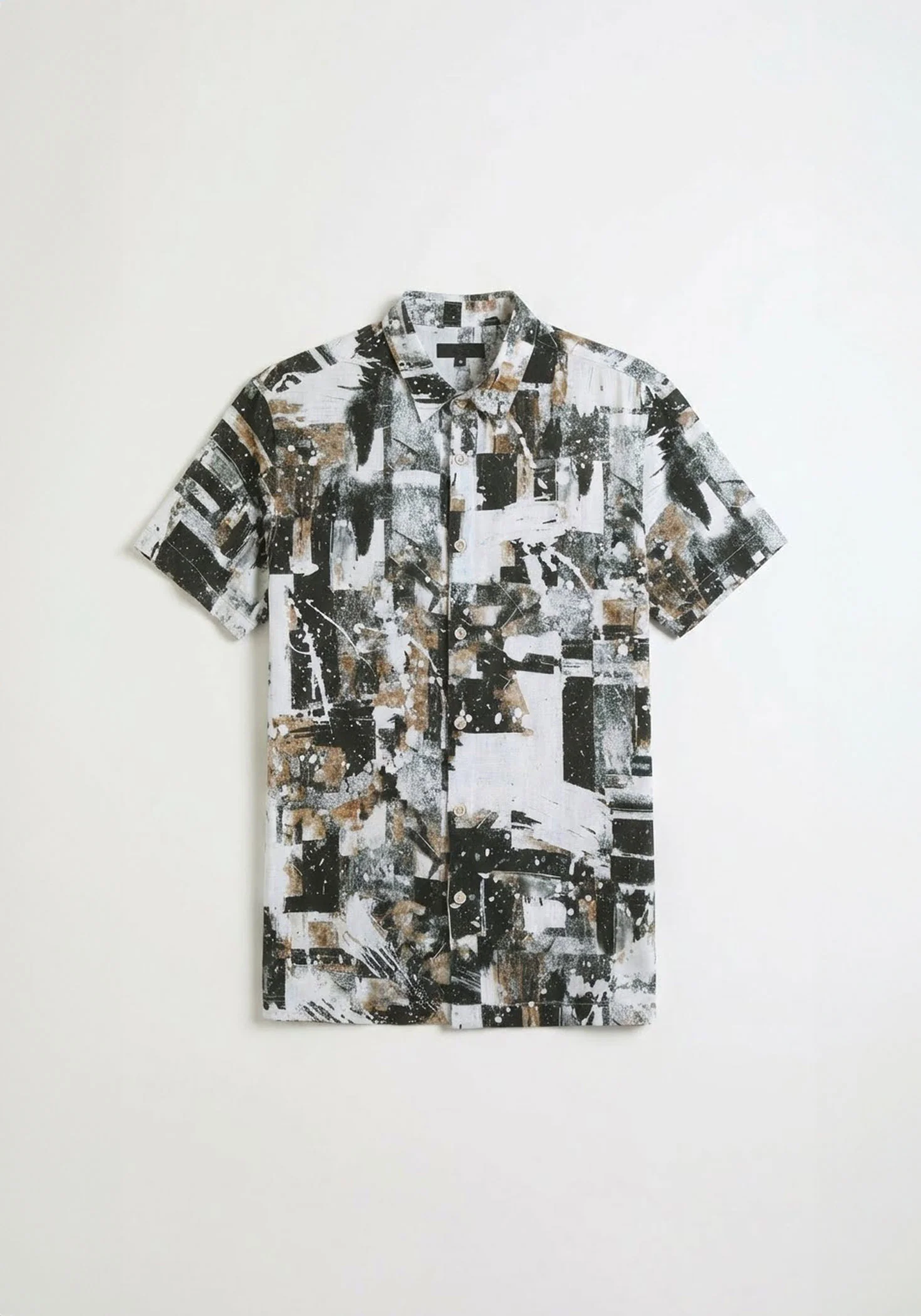 Camicia mezza manica fantasia 100% viscosa - Image 6