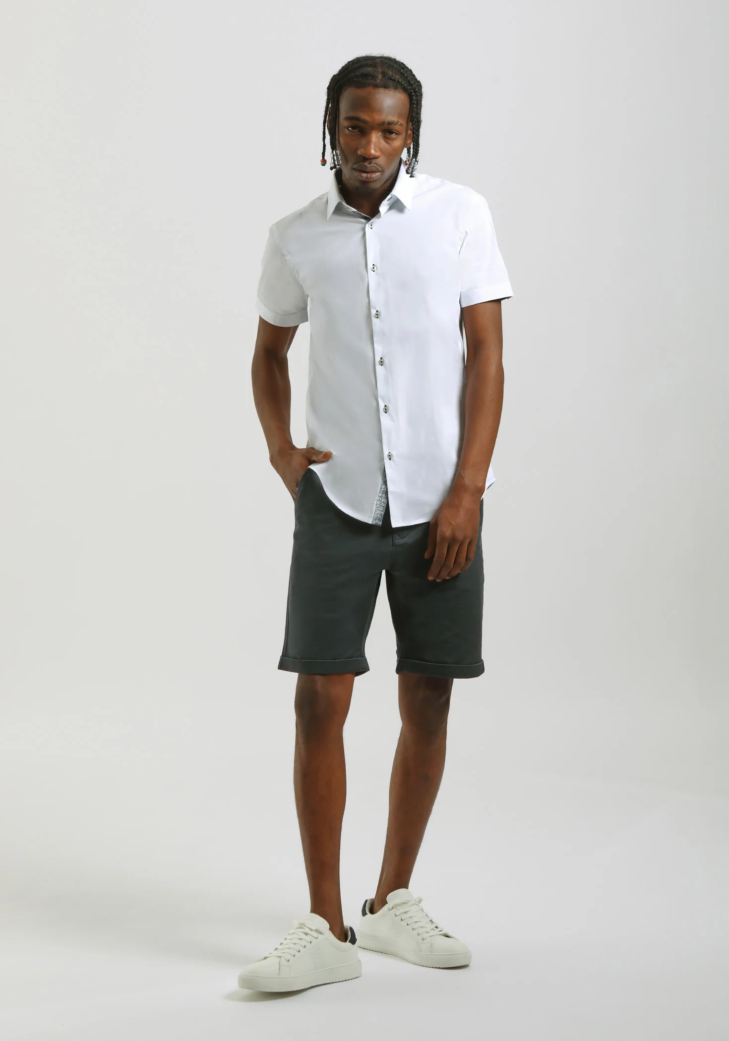 Camicia mezza manica in cotone - Image 5