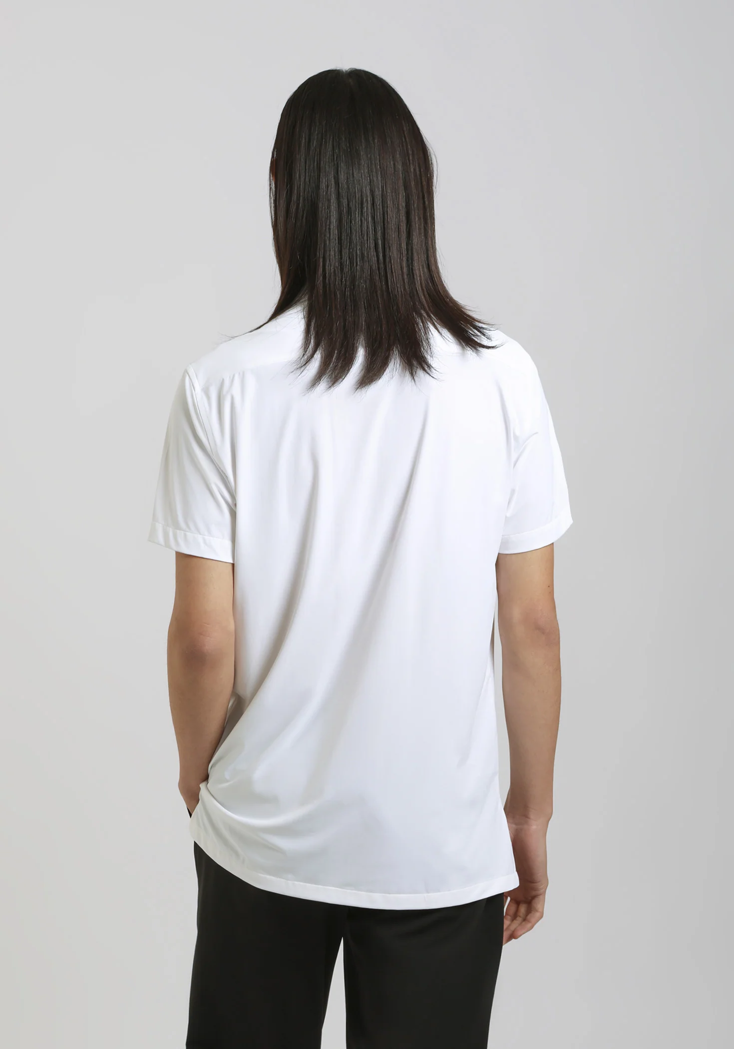 Camicia mezza manica in tessuto elastico - Image 4