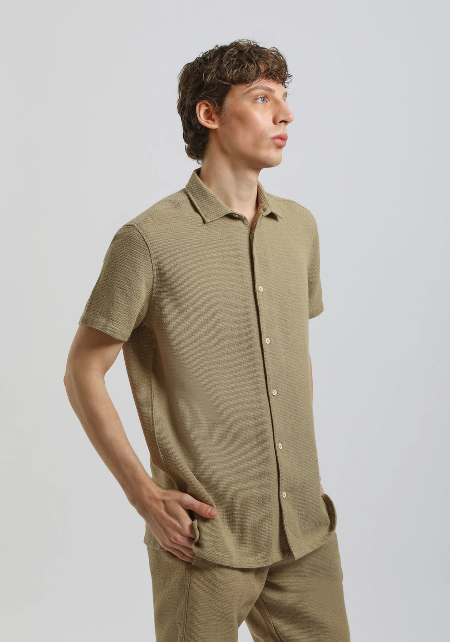 Camicia mezza manica misto cotone - Image 3