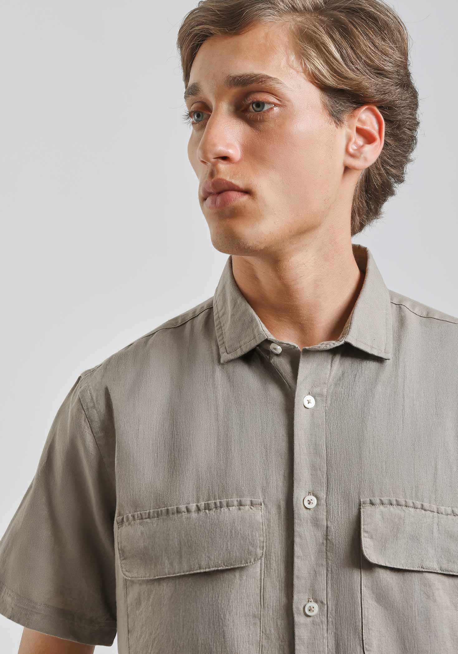 Camicia mezza manica misto lino - Image 2