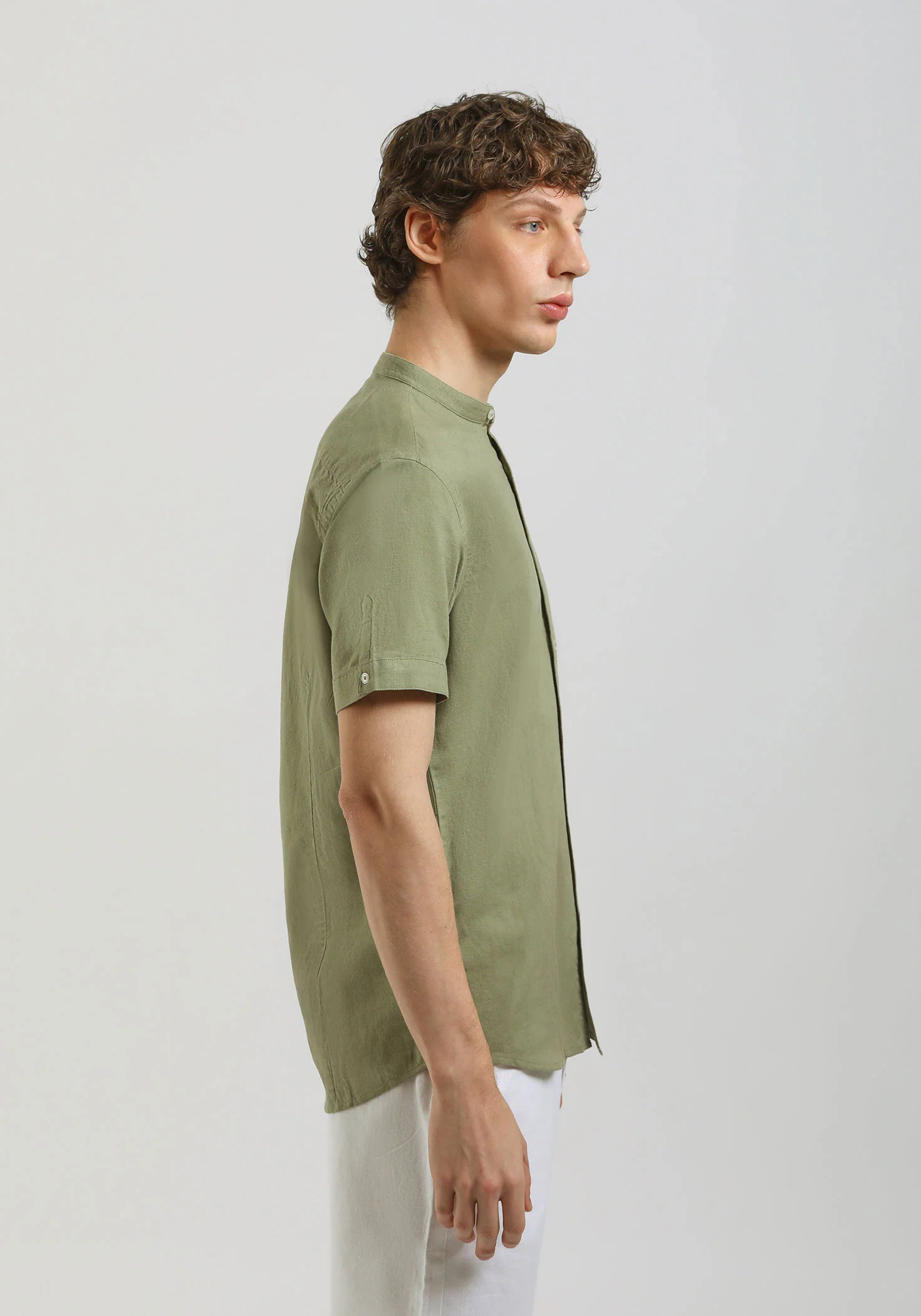 Camicia mezza manica misto lino - Image 3