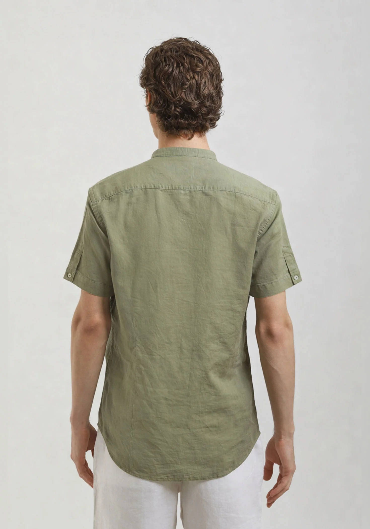 Camicia mezza manica misto lino - Image 4