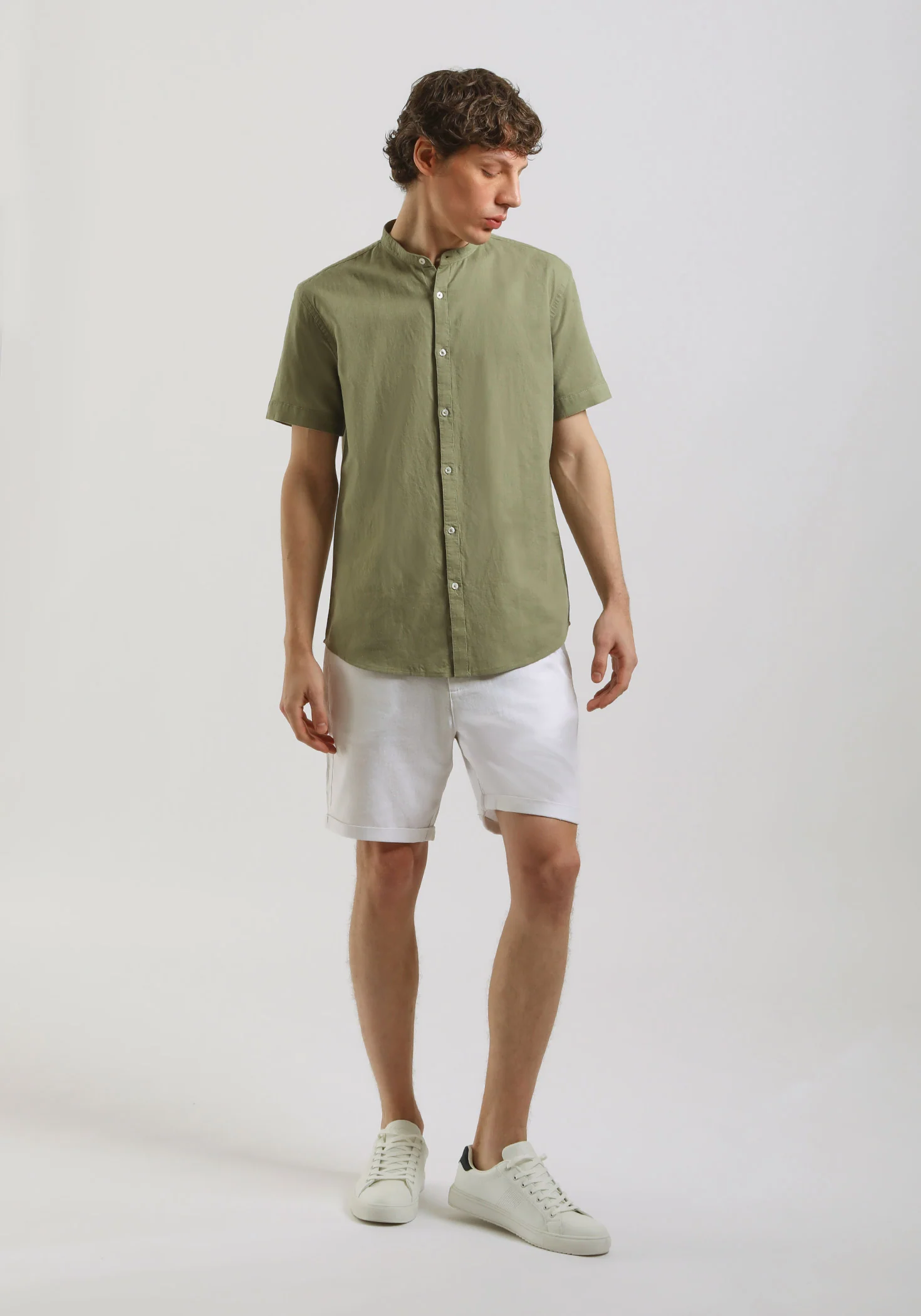 Camicia mezza manica misto lino - Image 5
