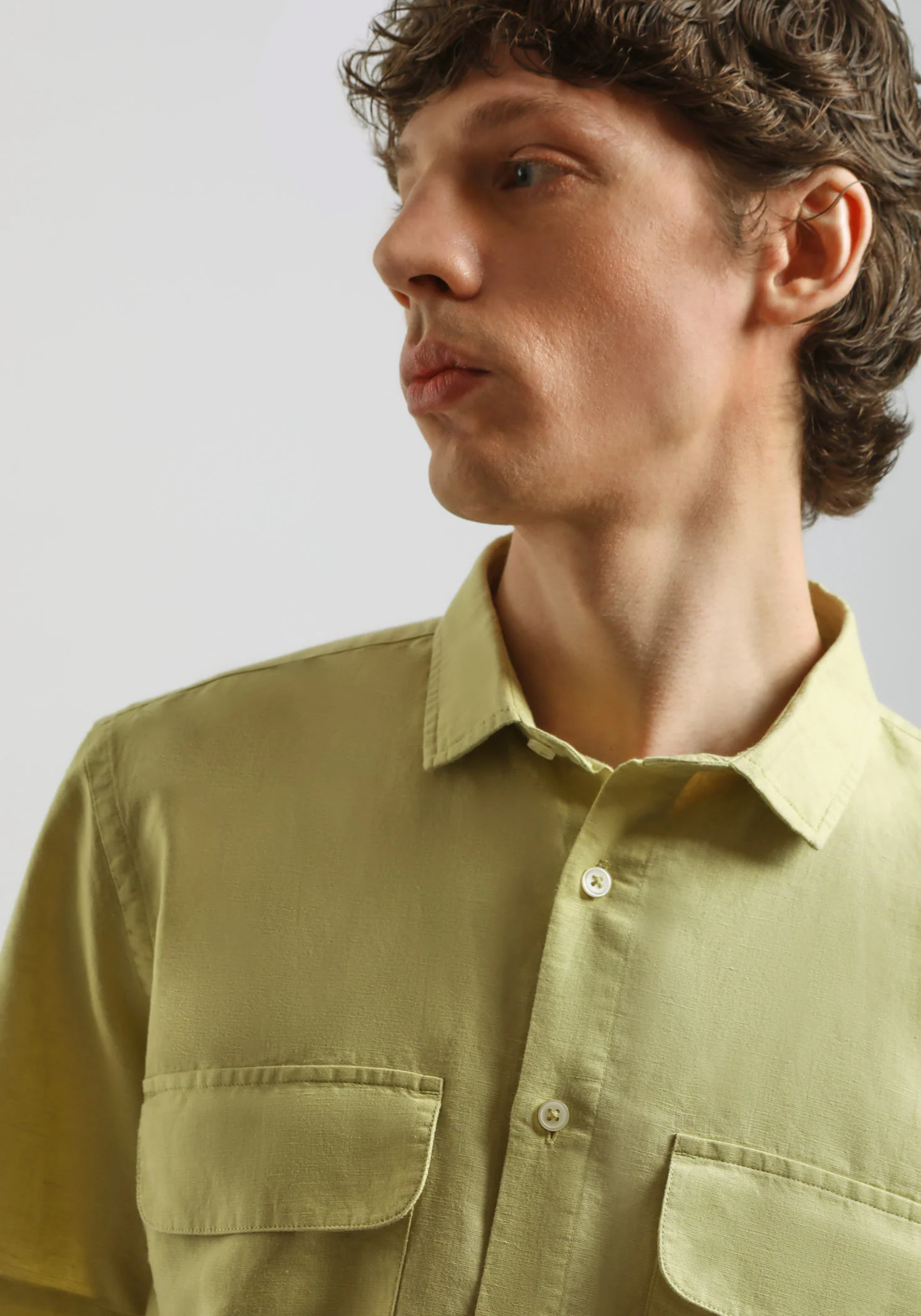 Camicia mezza manica misto lino - Image 2