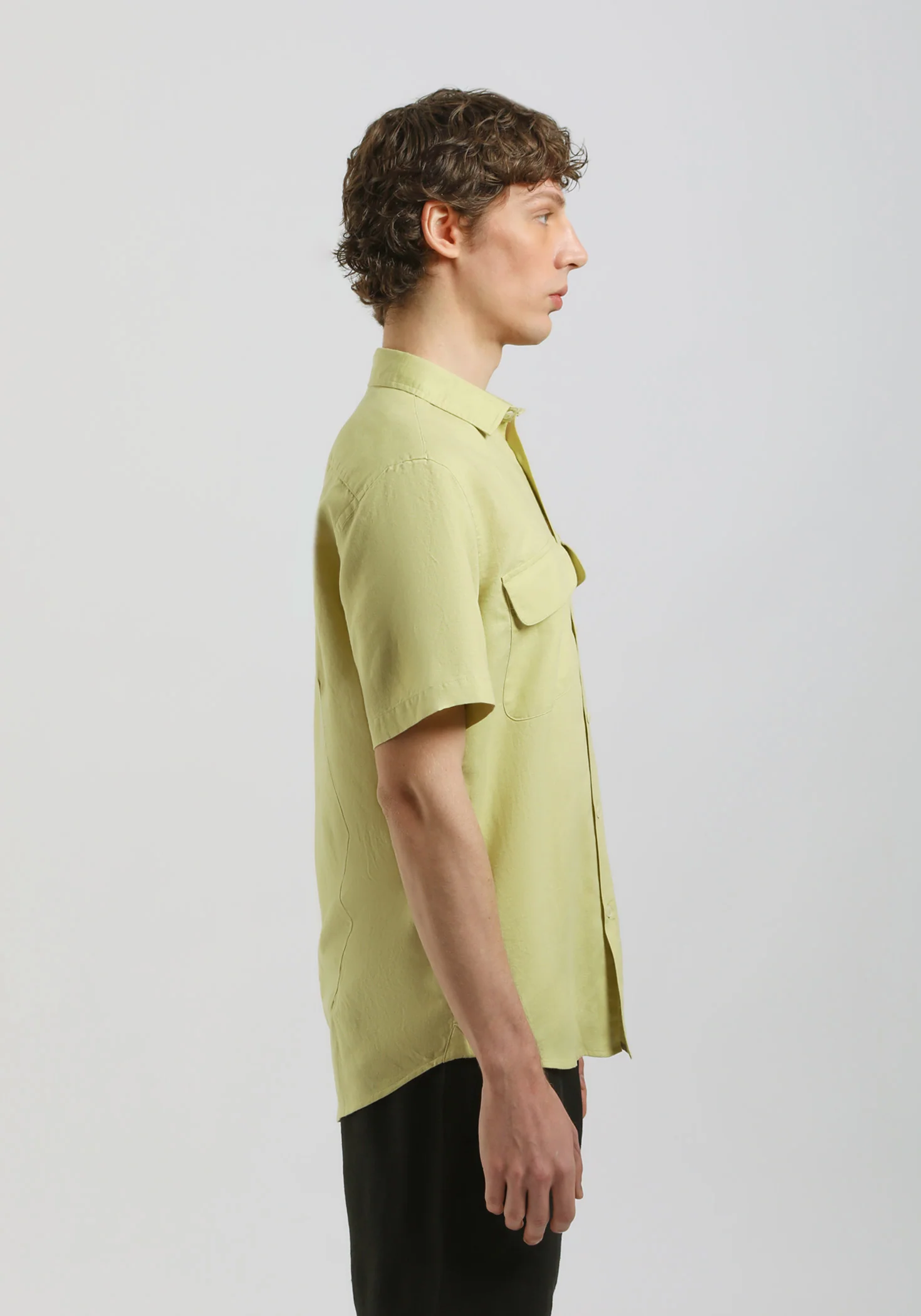 Camicia mezza manica misto lino - Image 3