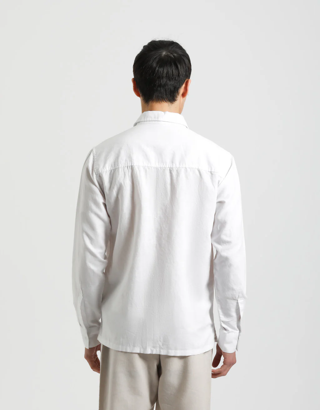Camicia misto lino con tasconi - Image 3