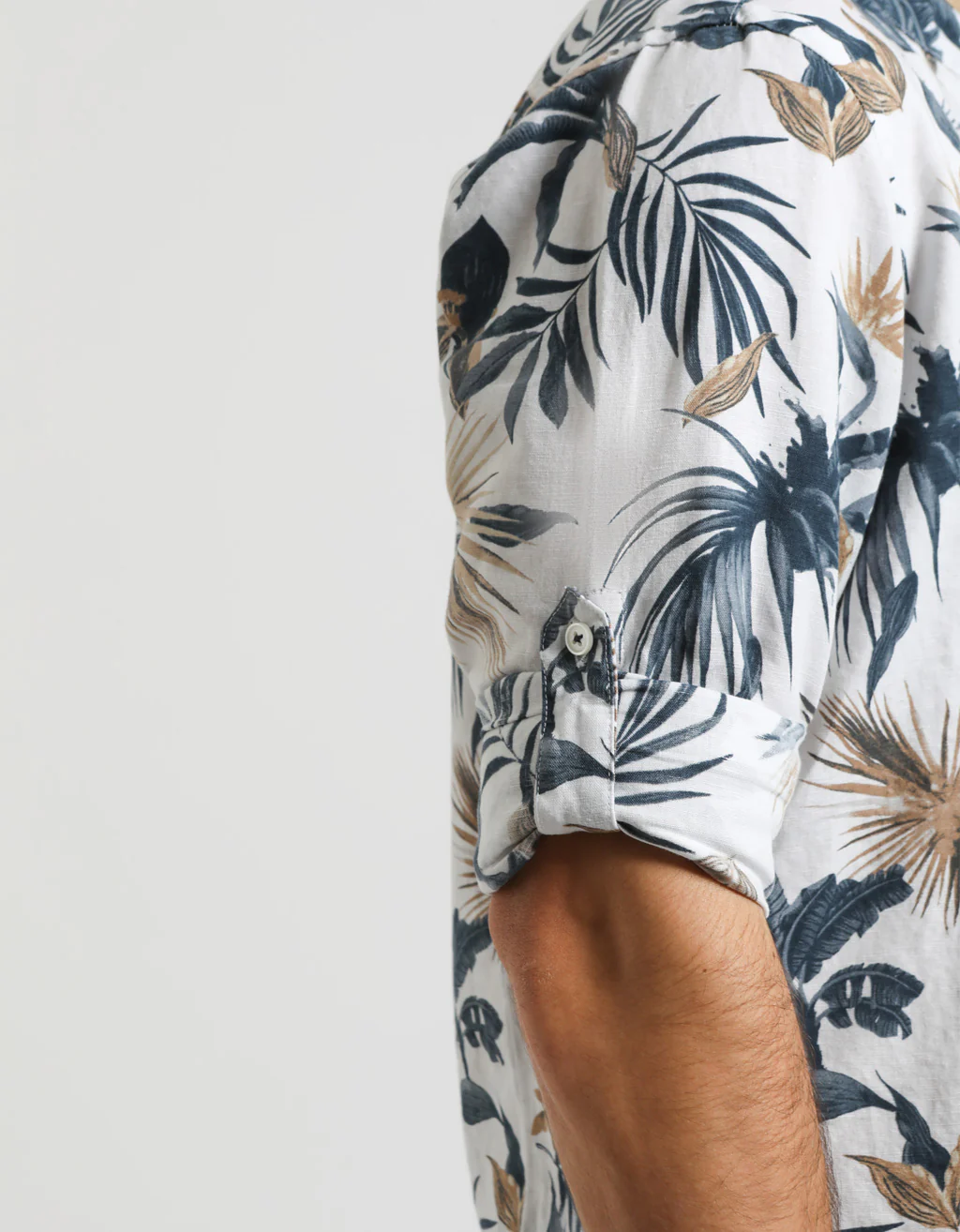 Camicia misto lino fantasia - Image 3