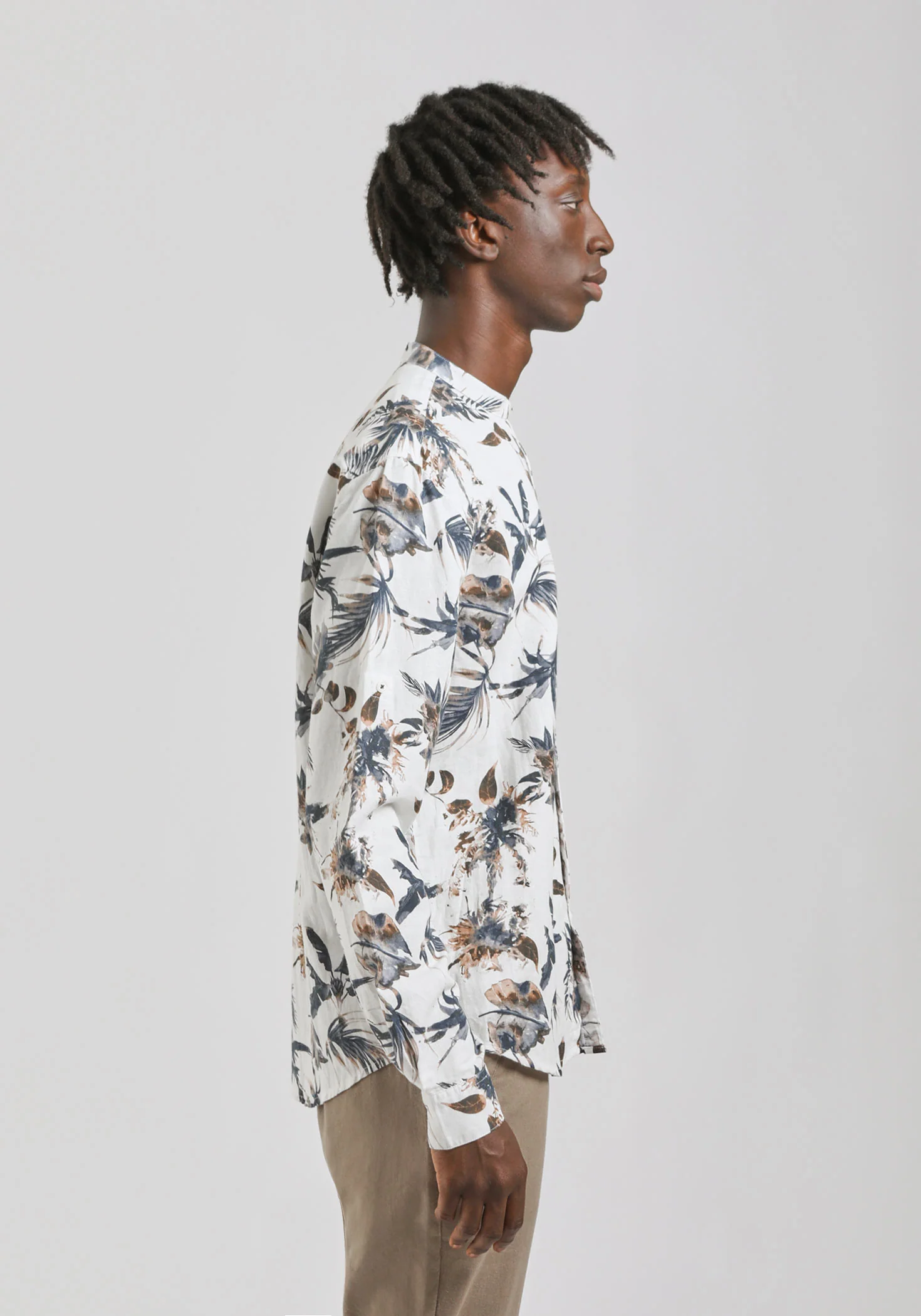 Camicia misto lino fantasia - Image 3