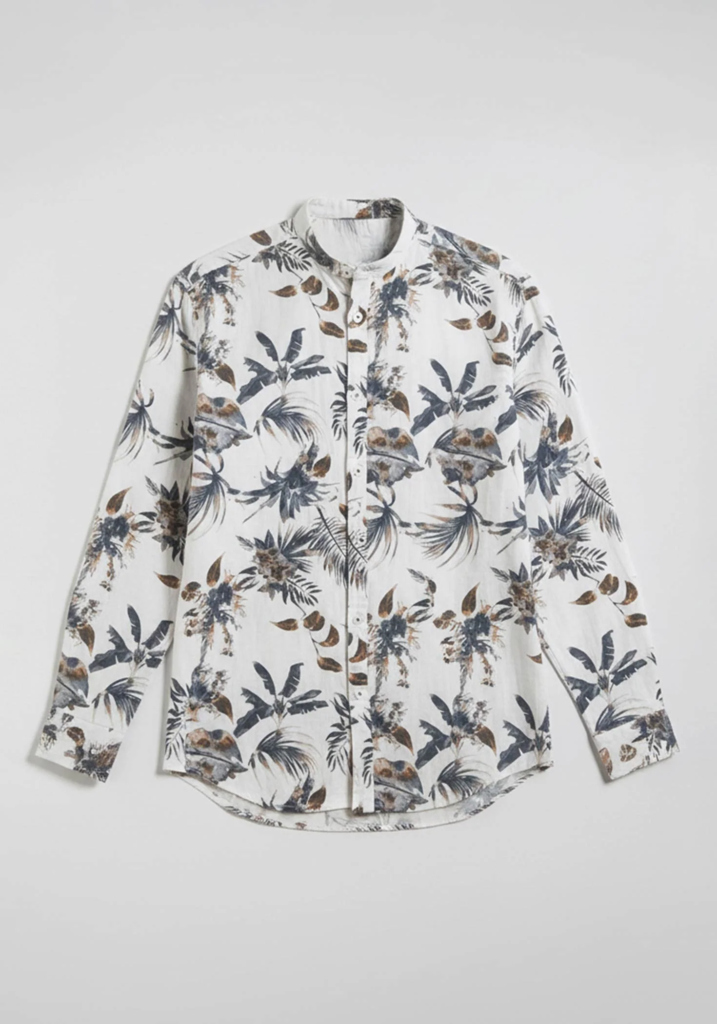 Camicia misto lino fantasia - Image 6