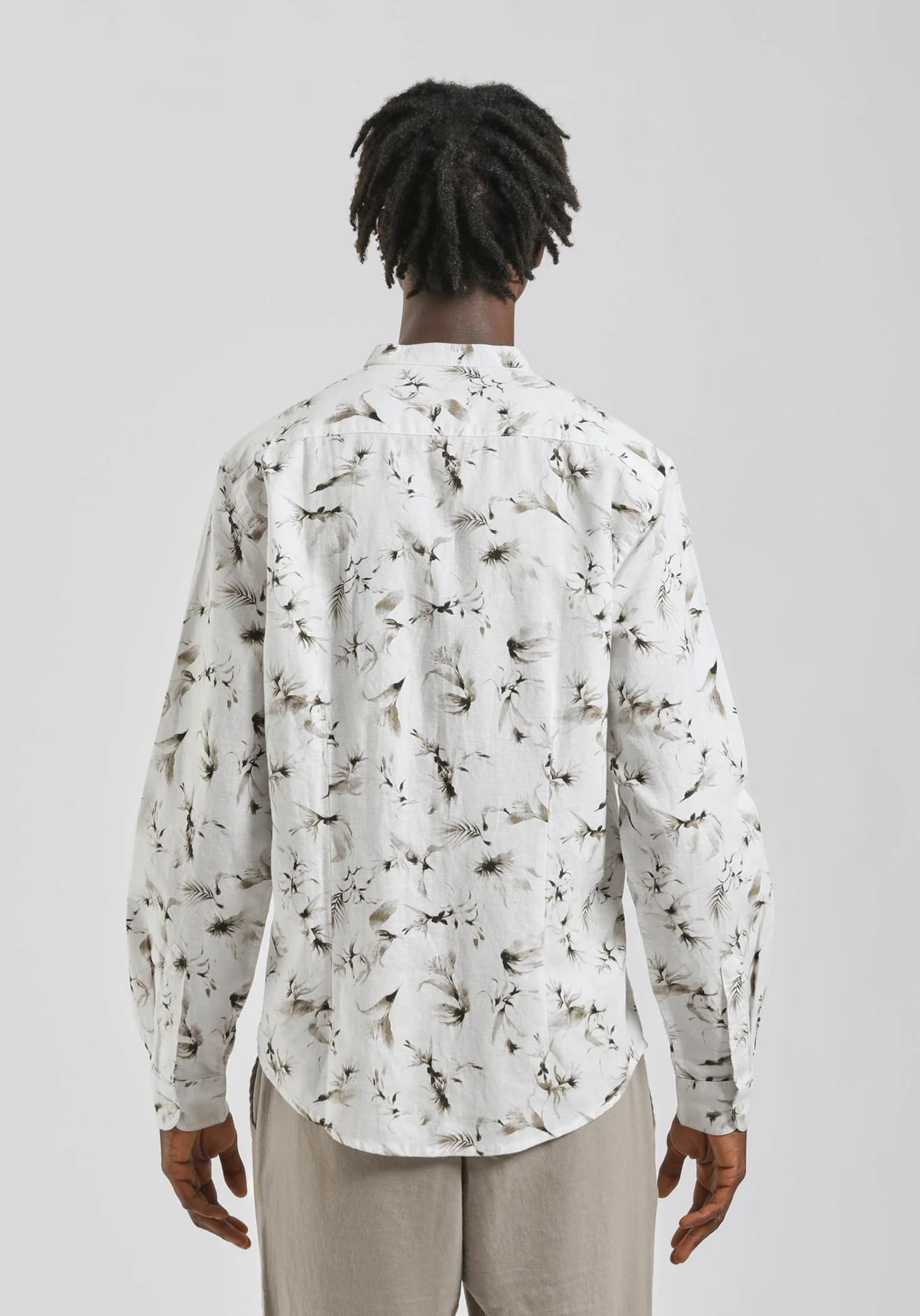 Camicia misto lino fantasia - Image 4