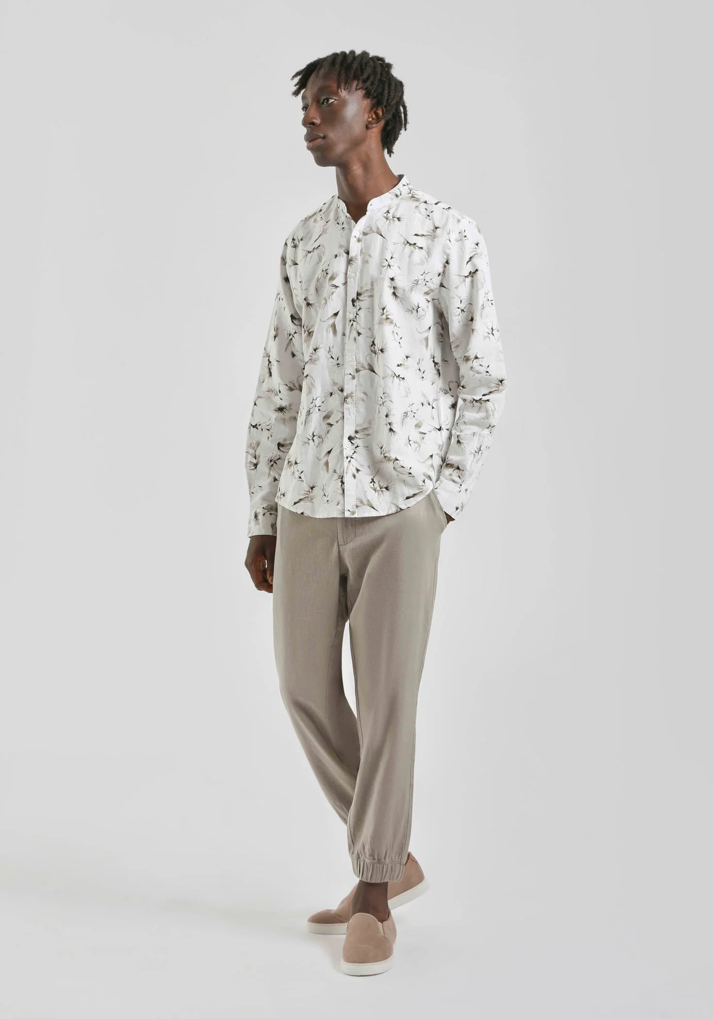 Camicia misto lino fantasia - Image 5