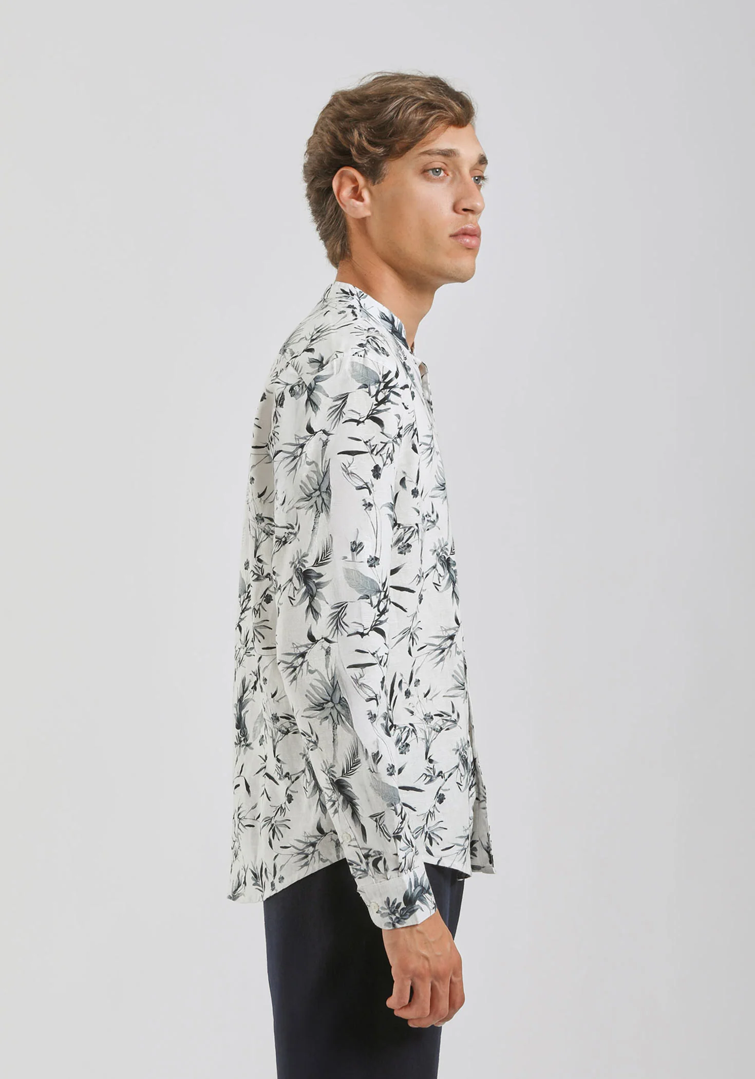 Camicia misto lino fantasia - Image 5