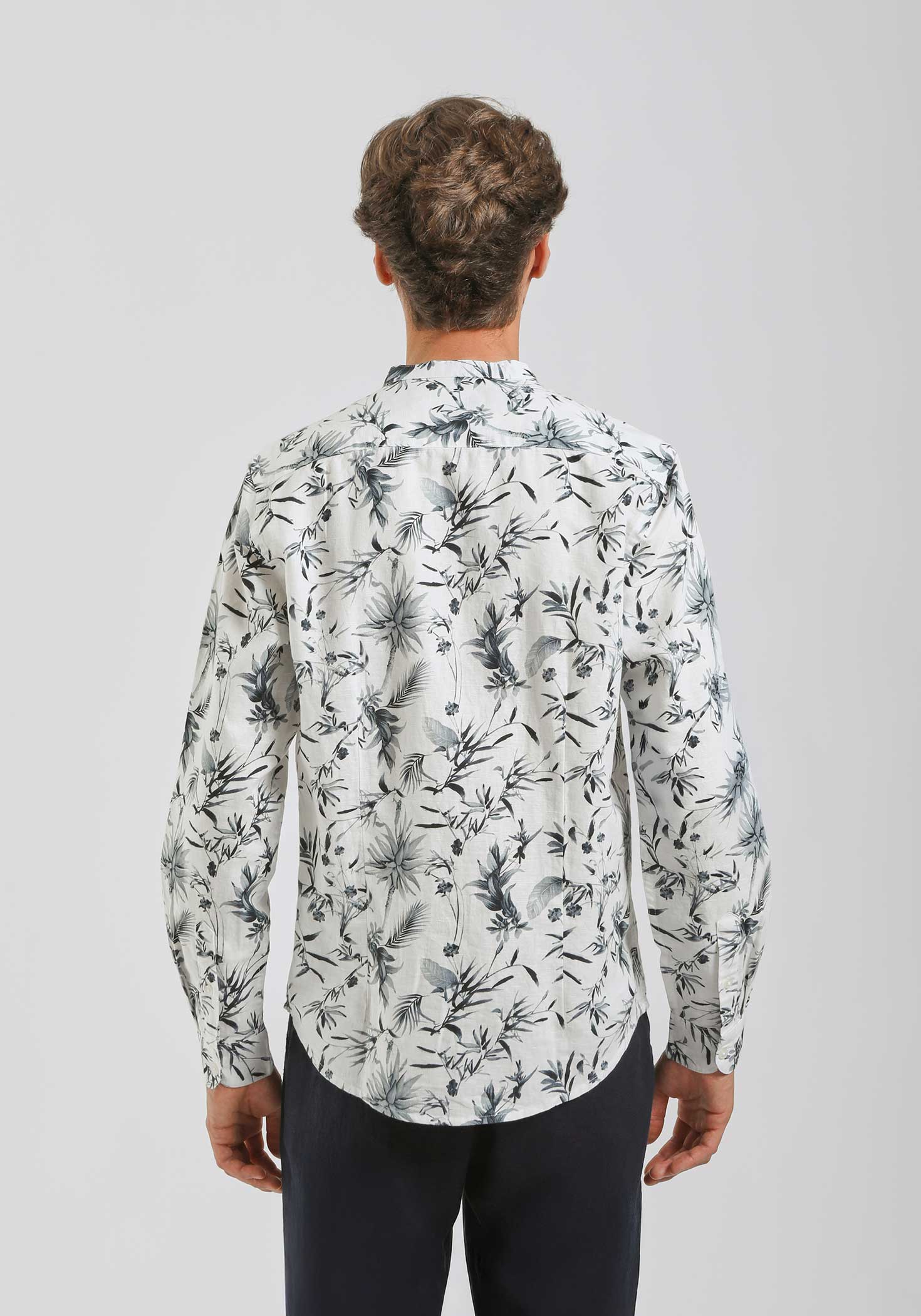 Camicia misto lino fantasia - Image 6