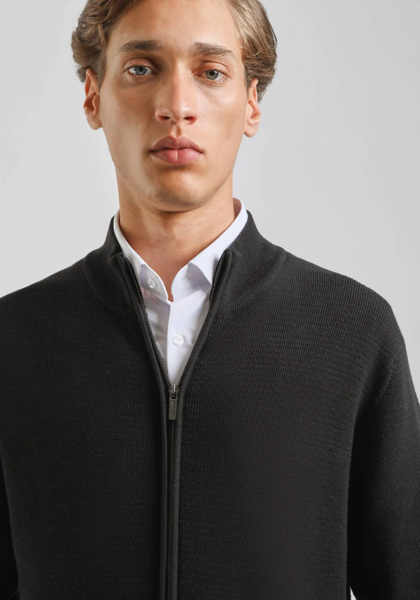 Cardigan con zip - Image 2