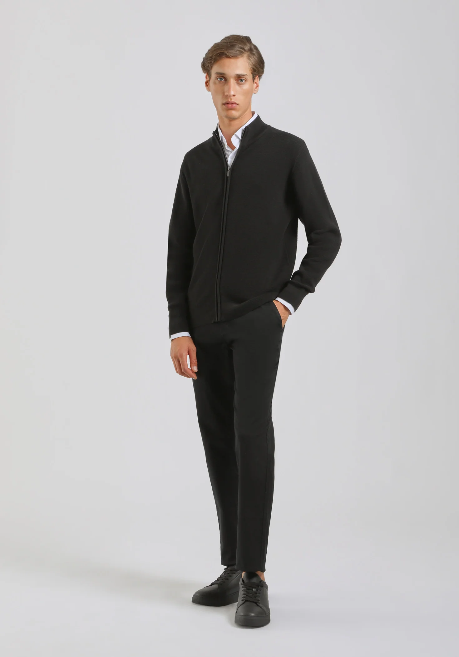 Cardigan con zip - Image 5