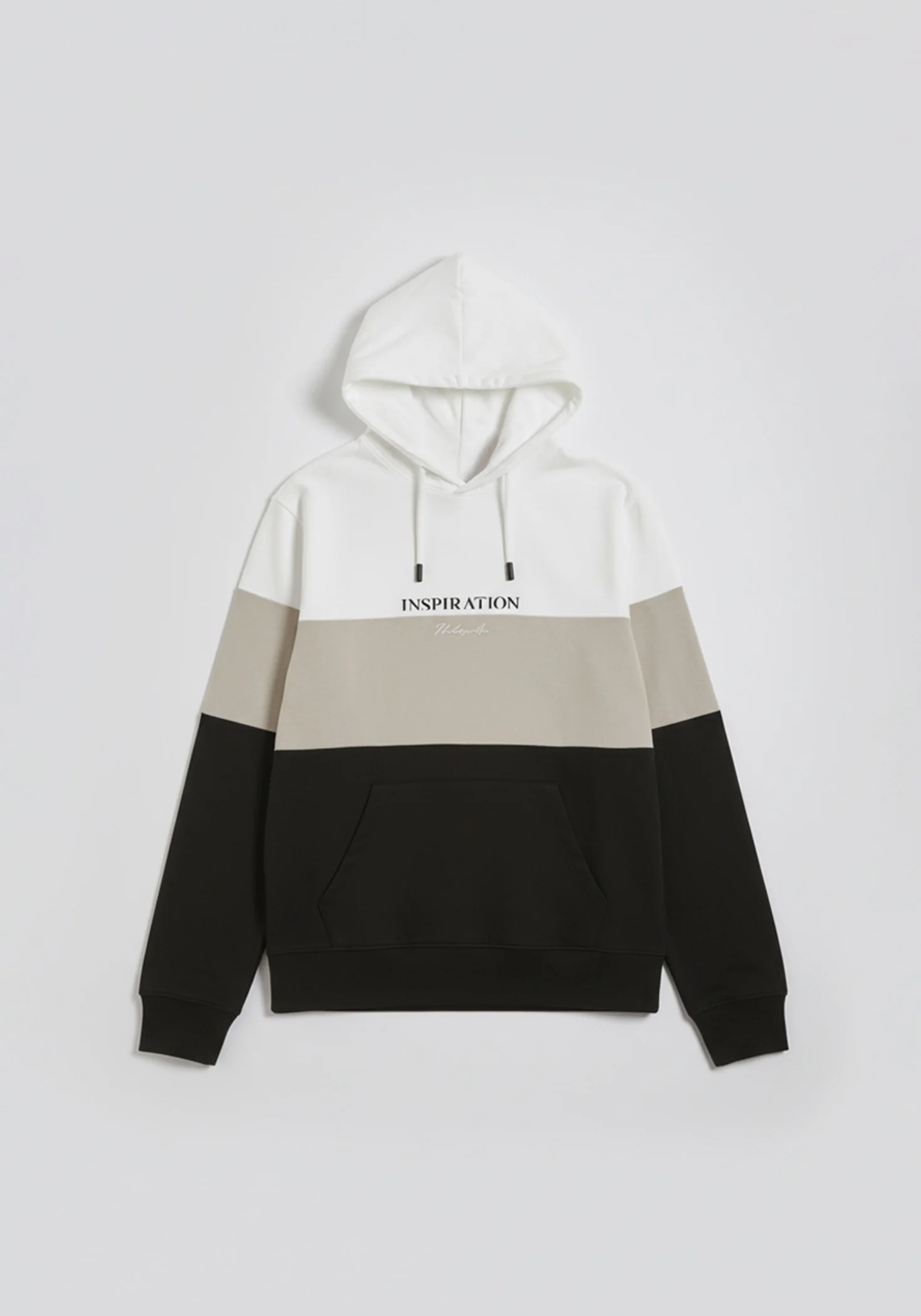 Felpa con cappuccio colorblock - Image 6