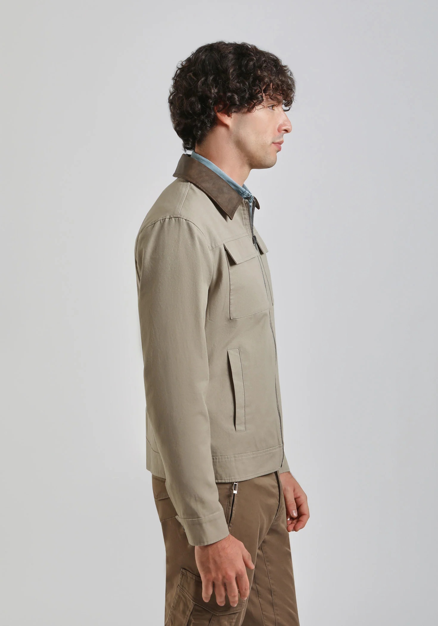 Giacca camicia in cotone - Image 3