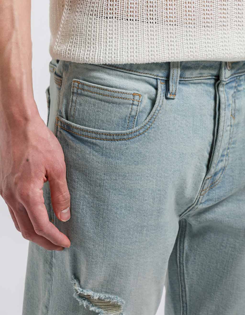 Jeans skinny fit con strappi - Image 4