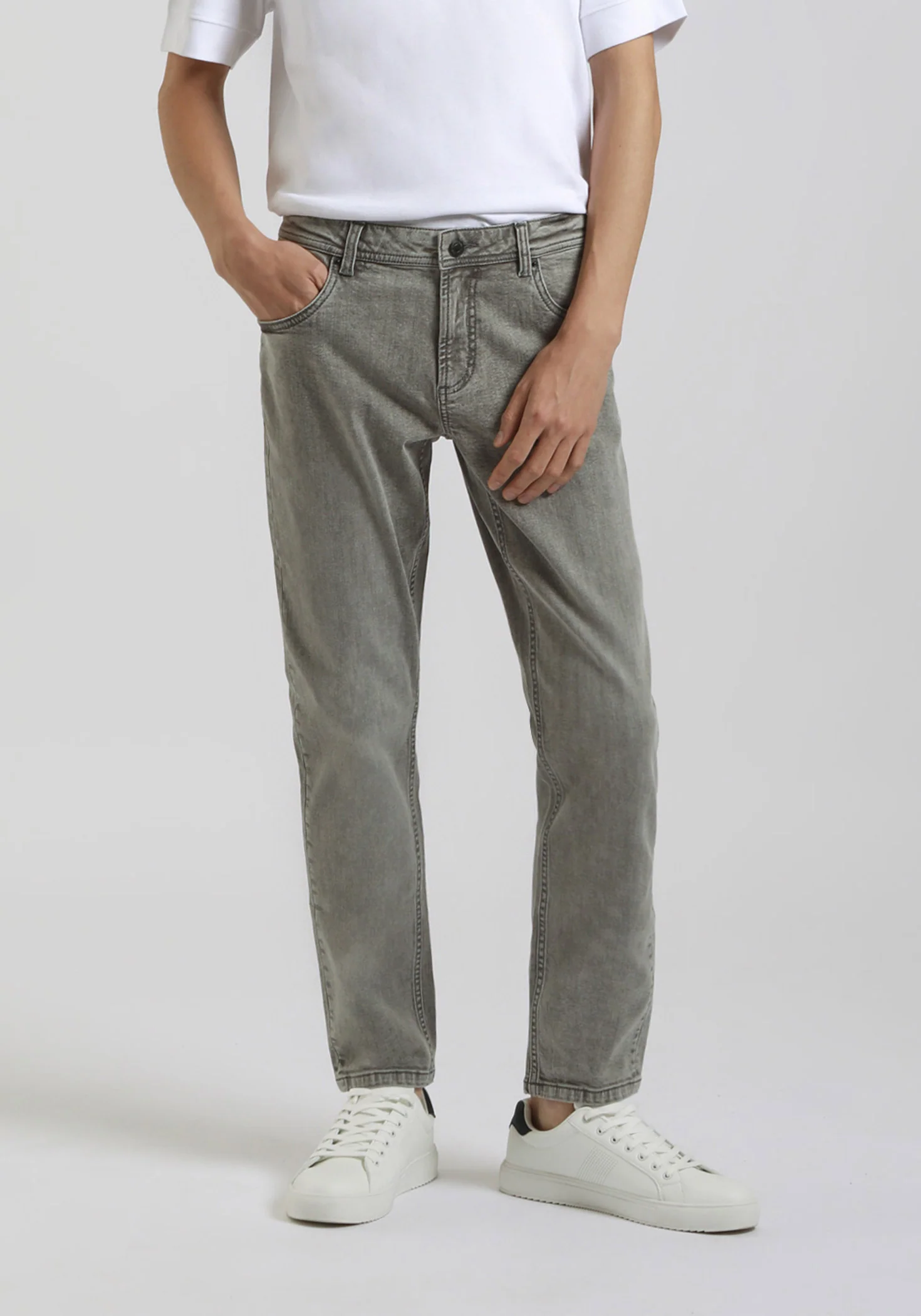 Jeans slim fit grigio - Image 2