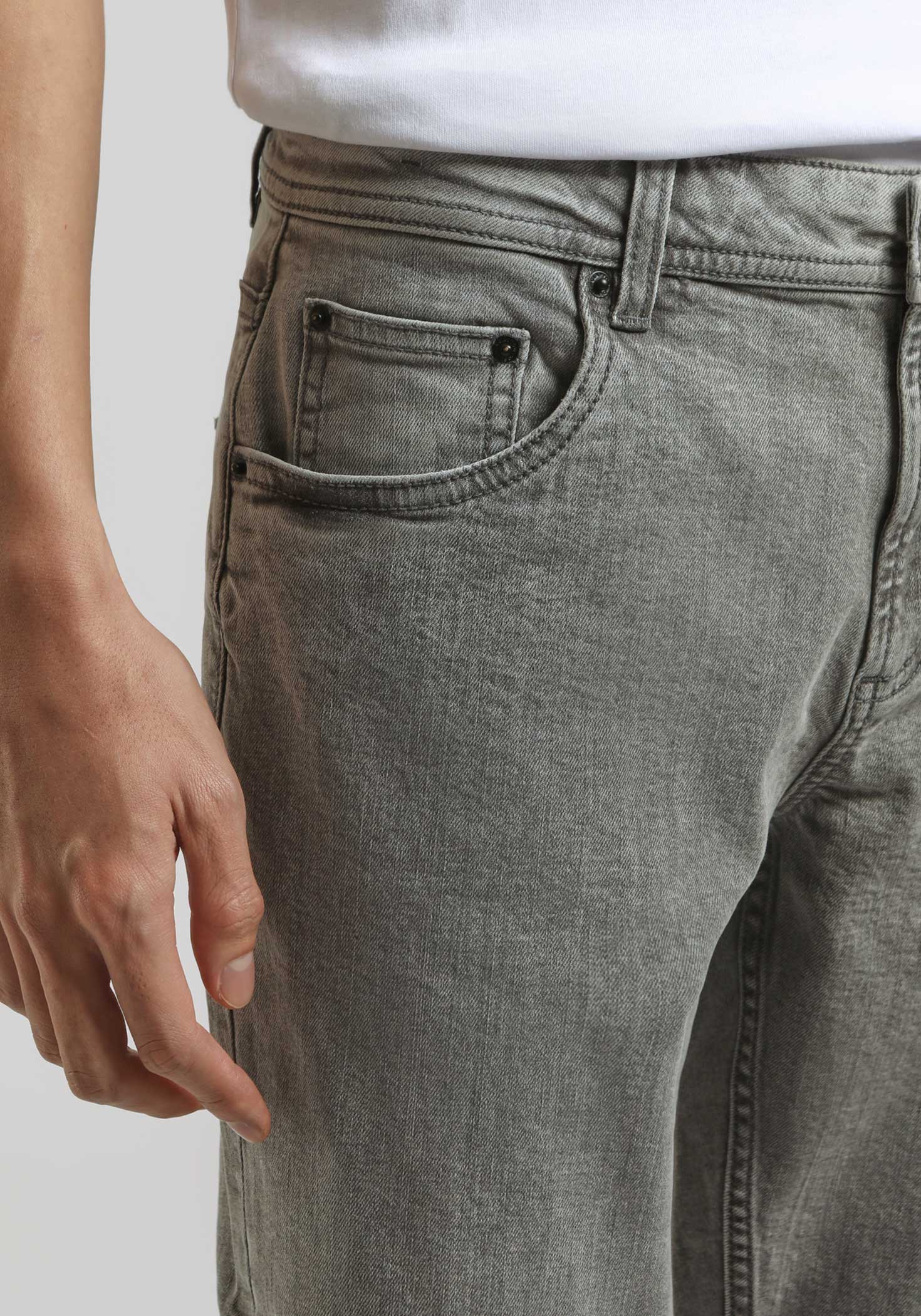 Jeans slim fit grigio - Image 3