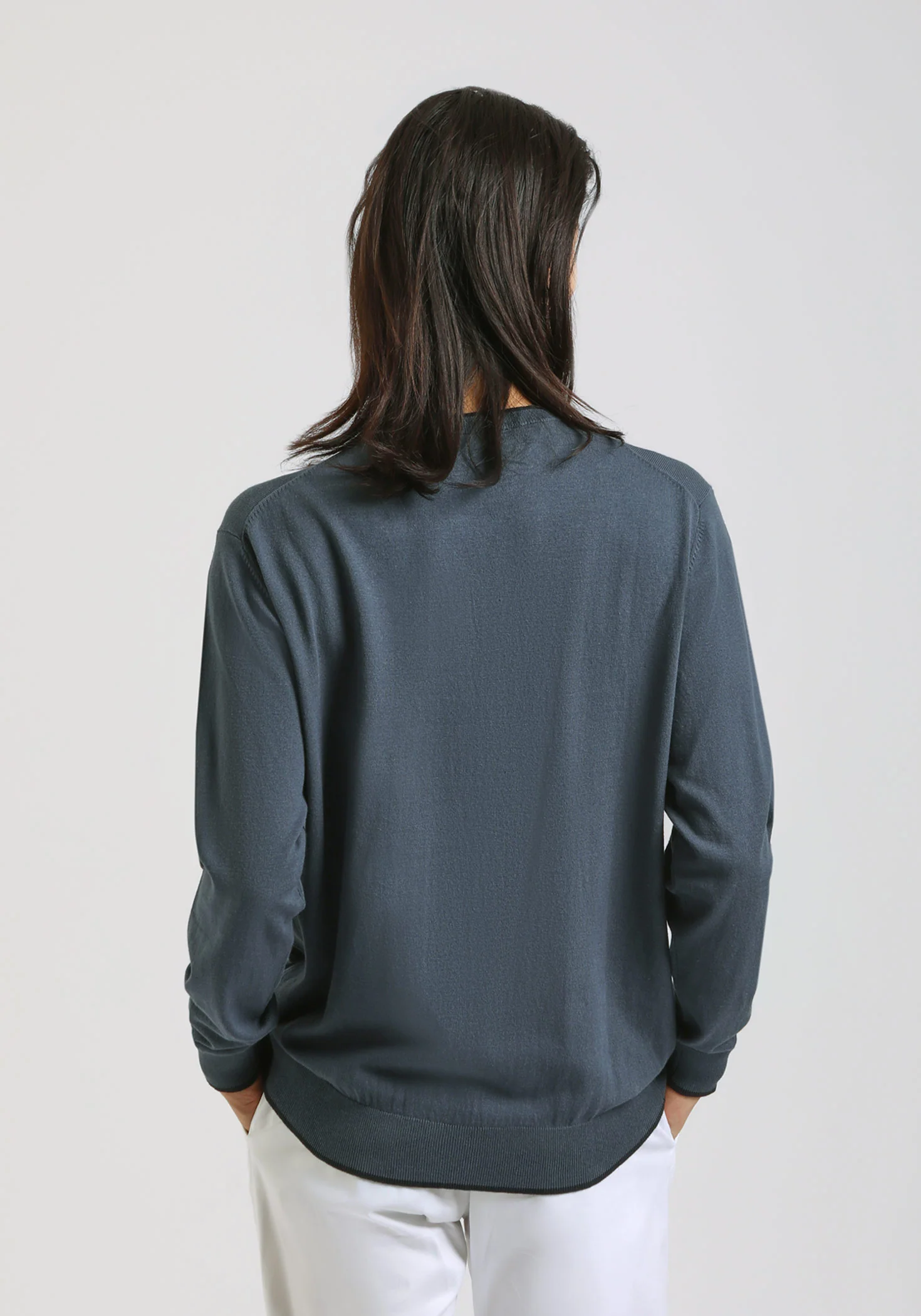 Maglia girocollo doppio collo - Image 4