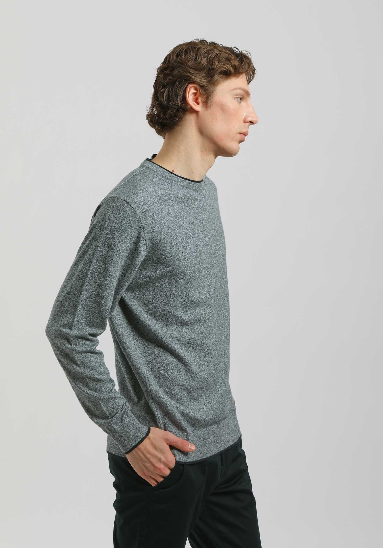 Maglia girocollo doppio collo - Image 3