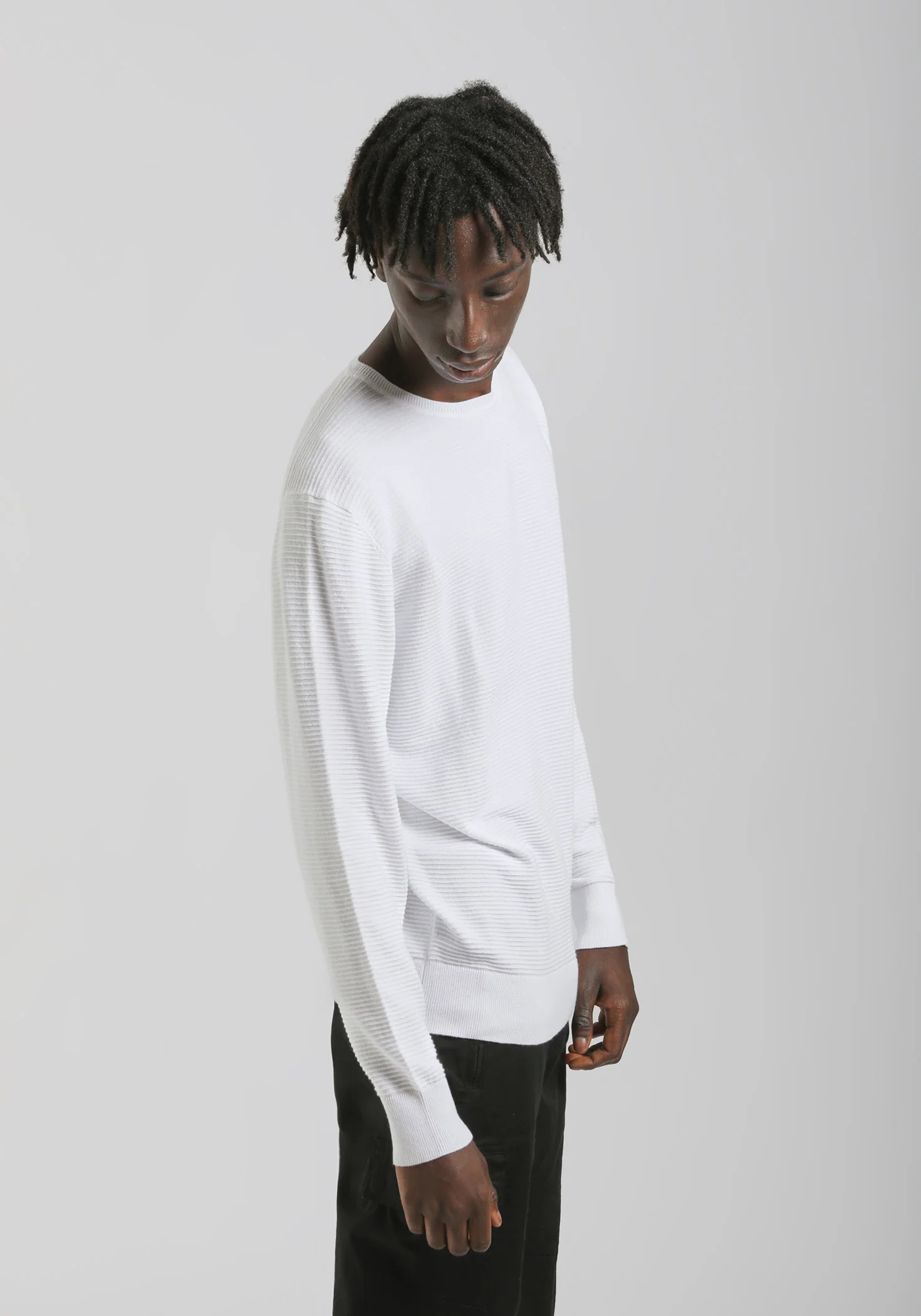 Maglia girocollo in cotone - Image 3