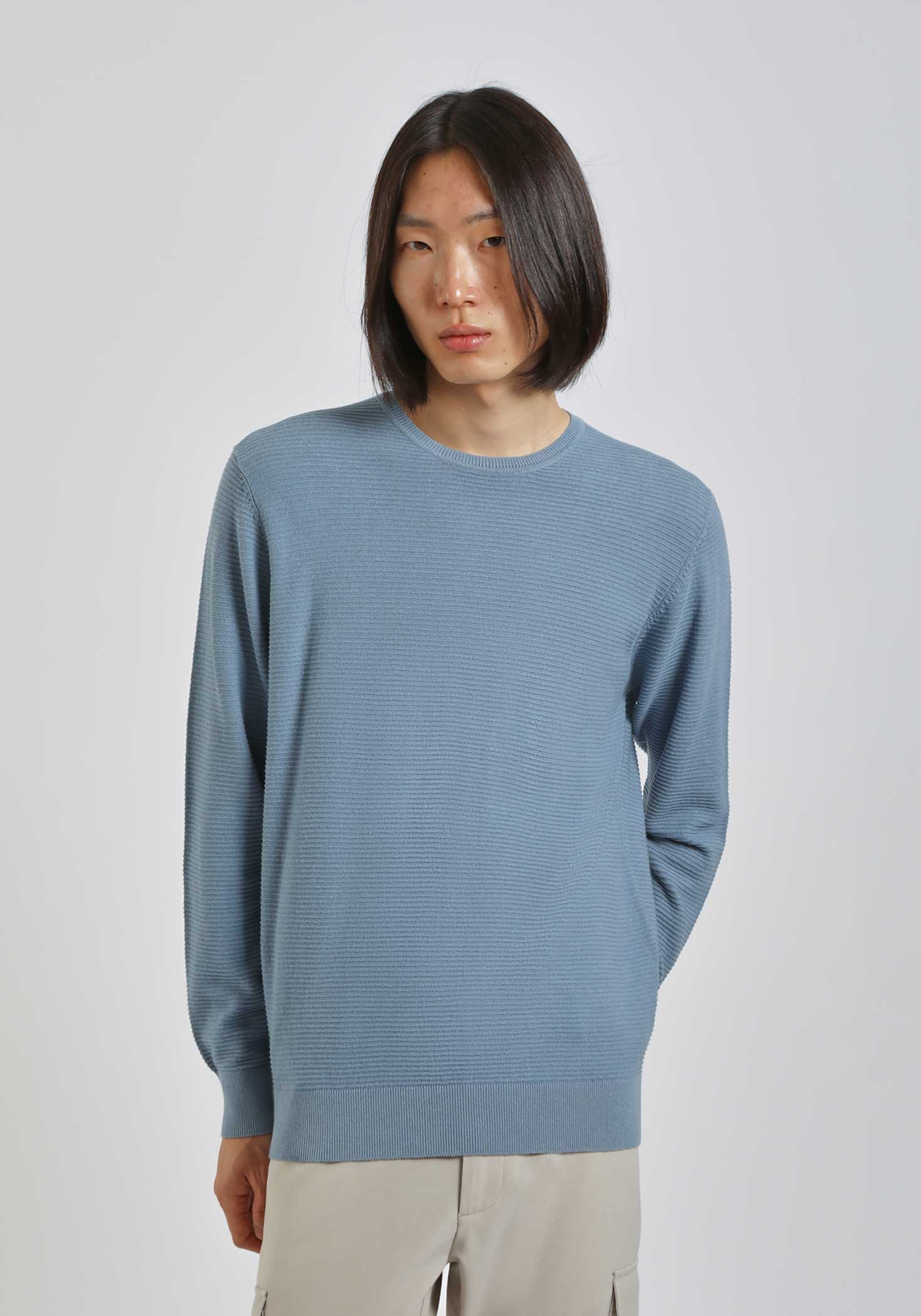 Maglia girocollo in cotone