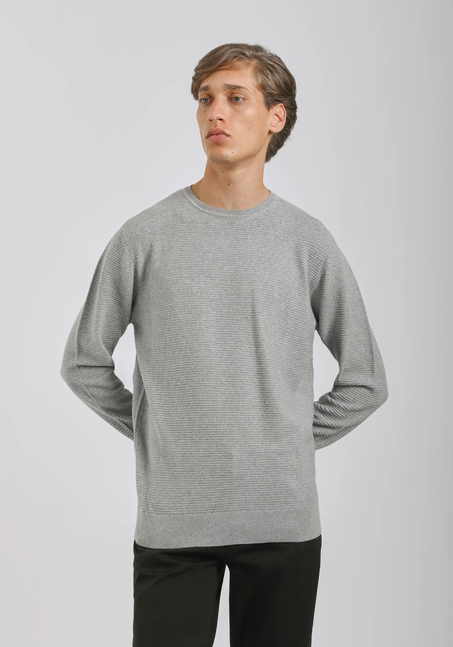 Maglia girocollo in cotone