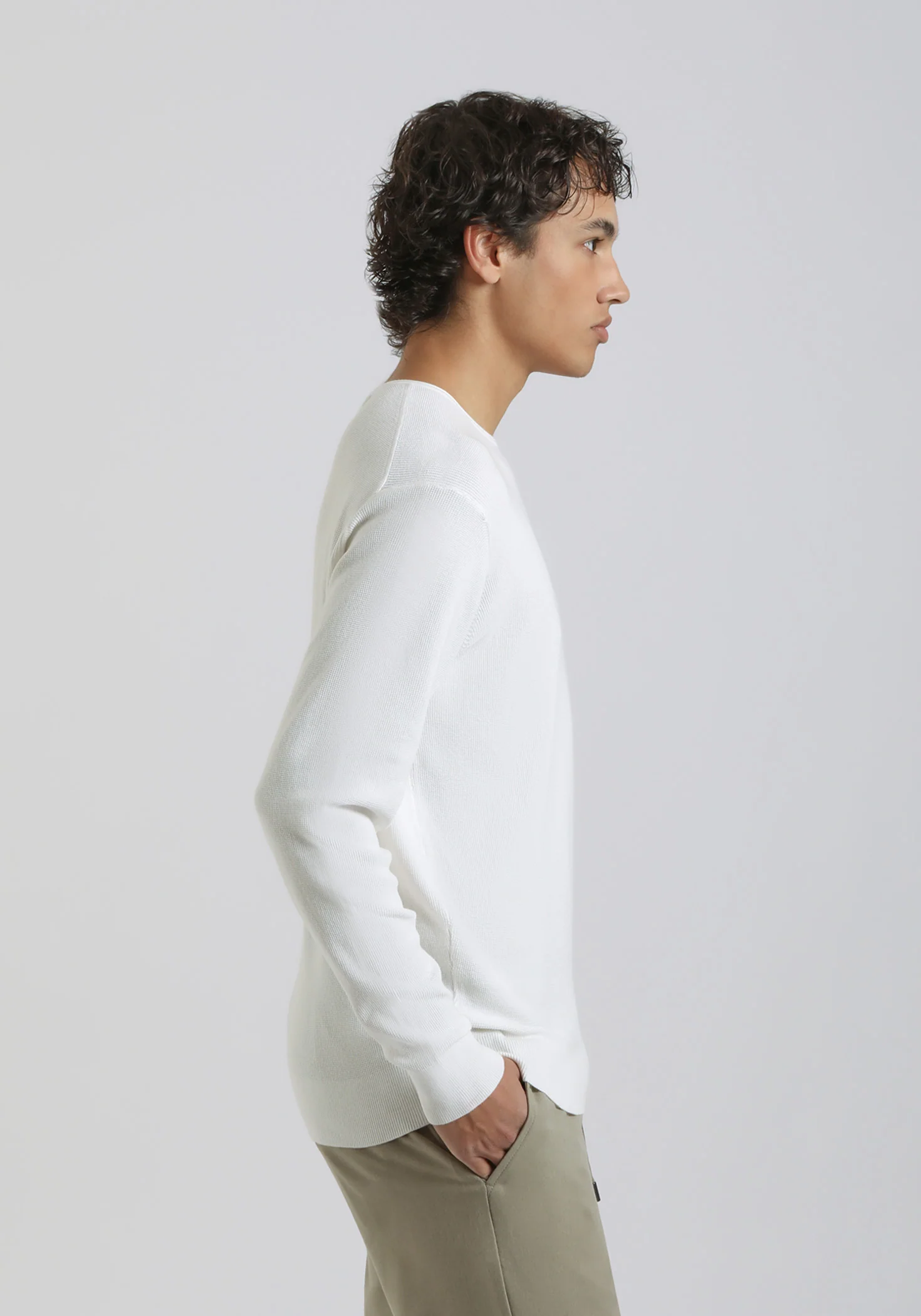 Maglia girocollo strutturato - Image 3