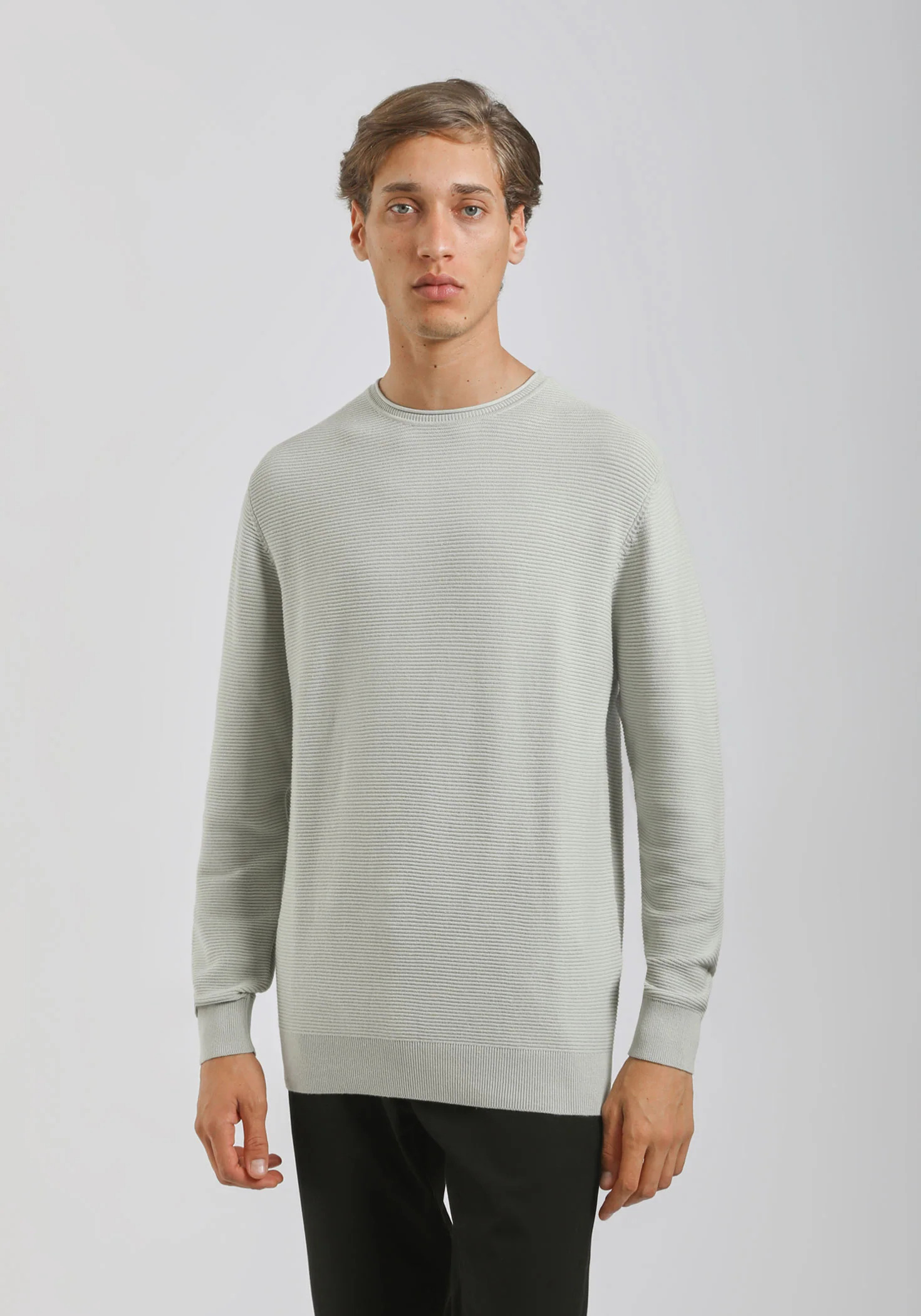 Maglia girocollo strutturato