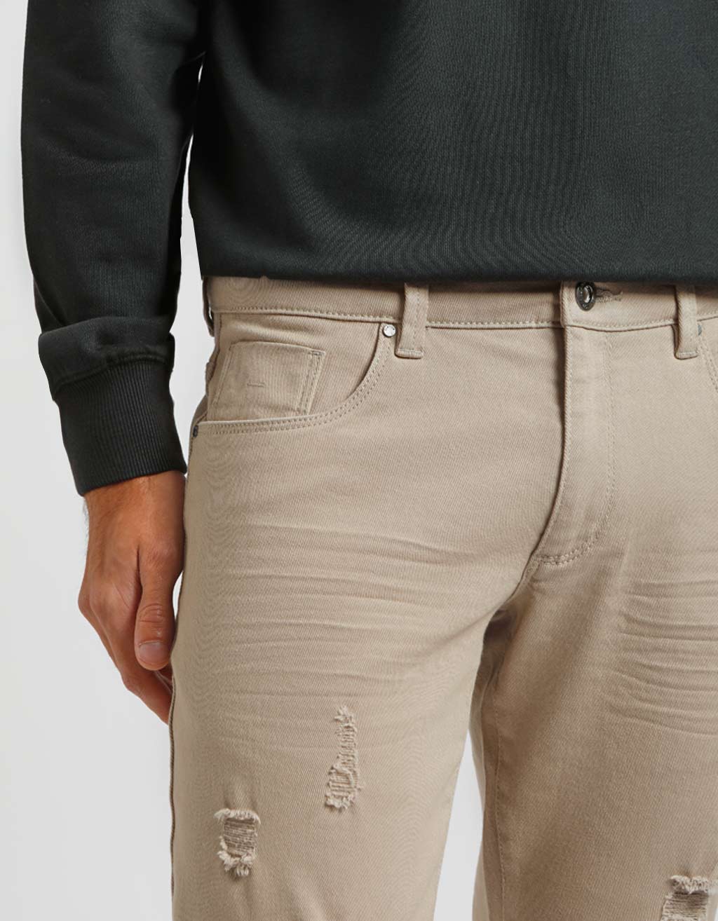 Pantalone cinque tasche in cotone - Image 3