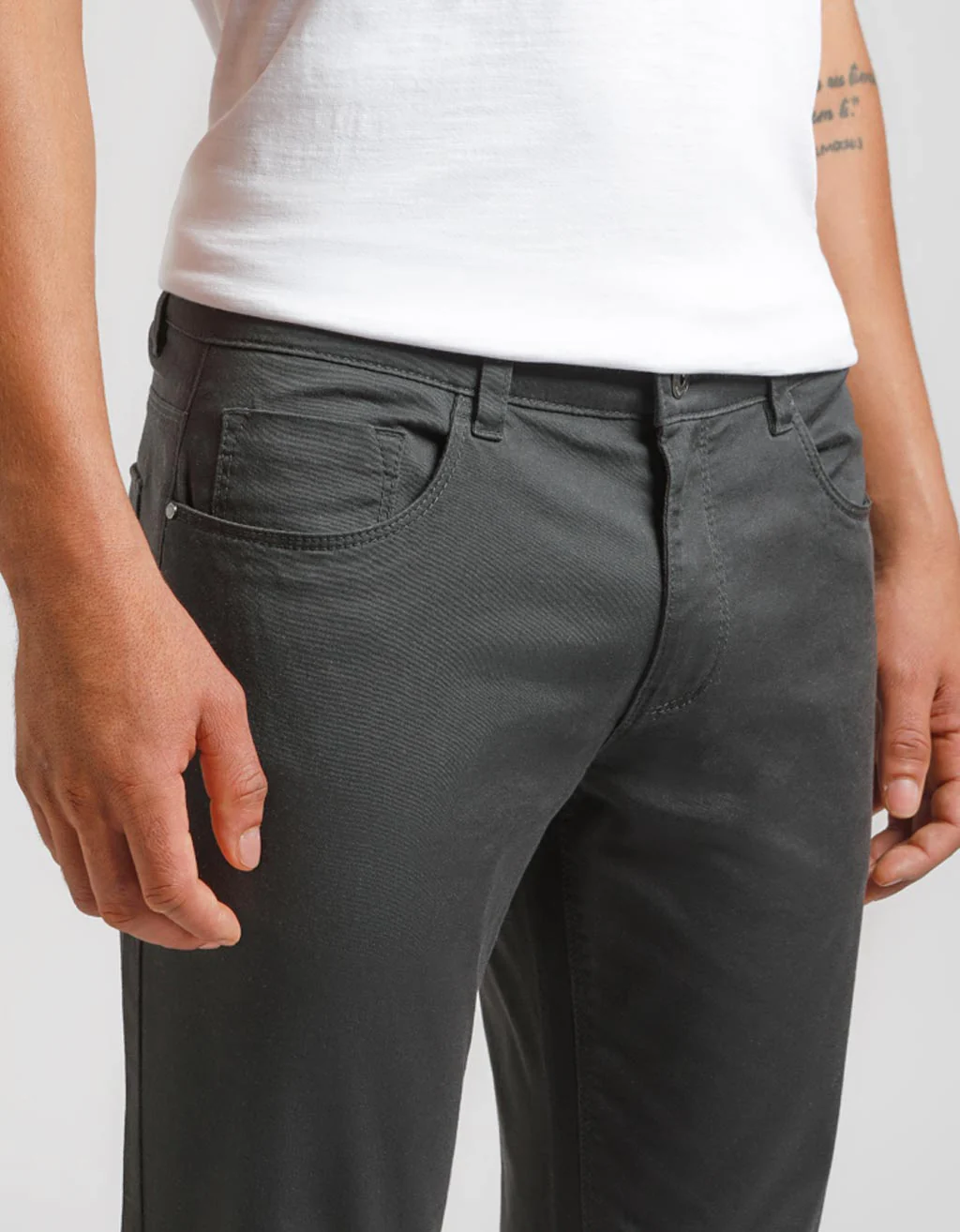 Pantalone cinque tasche in cotone - Image 3