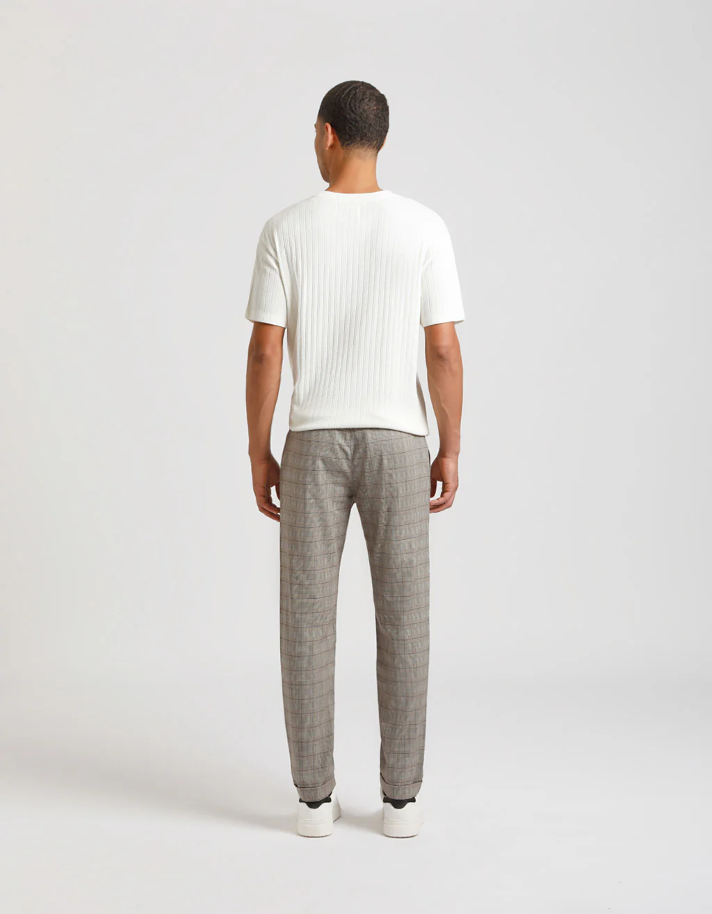Pantaloni chino con fantasia a quadri - Image 5