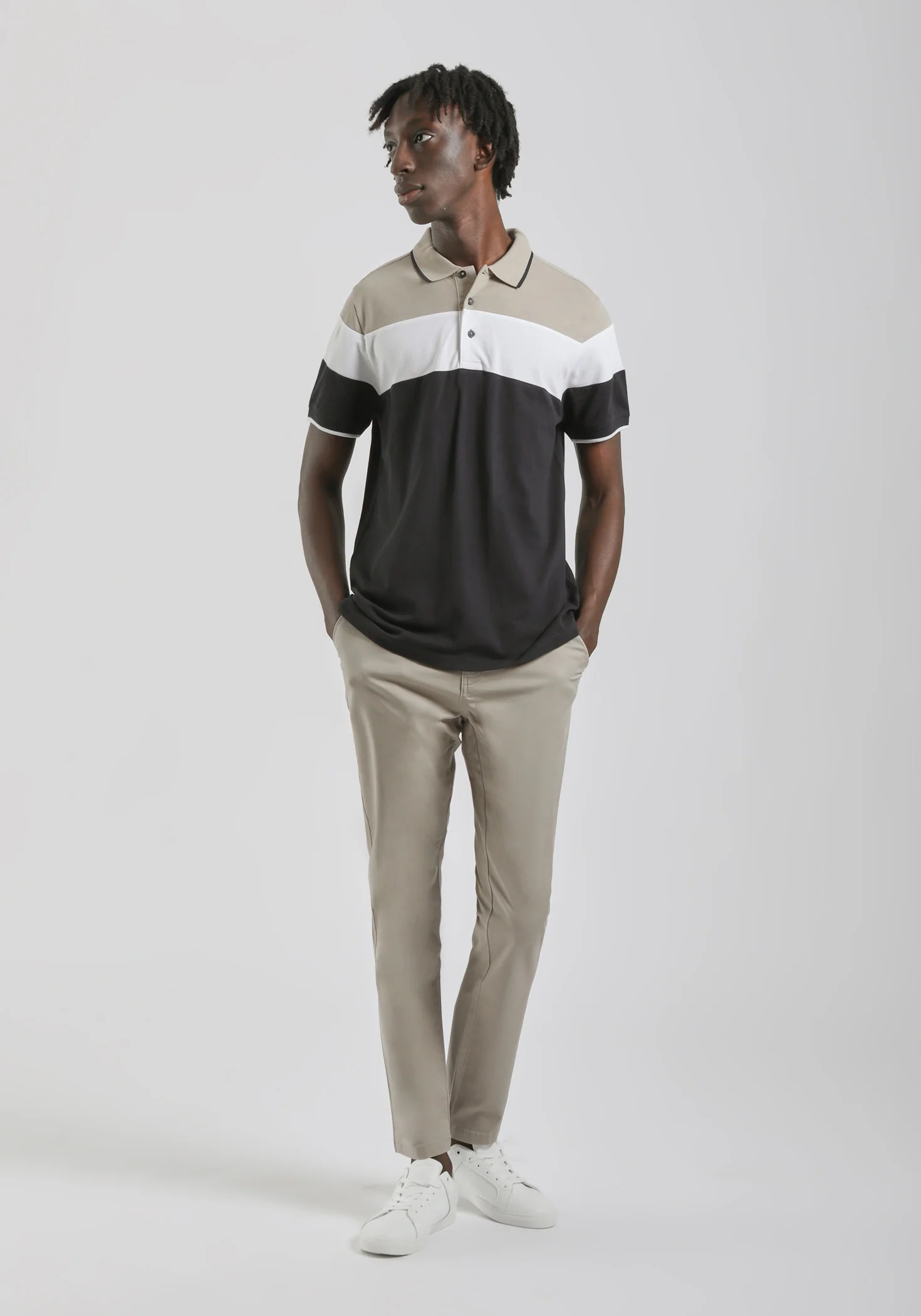 Pantaloni chino in cotone