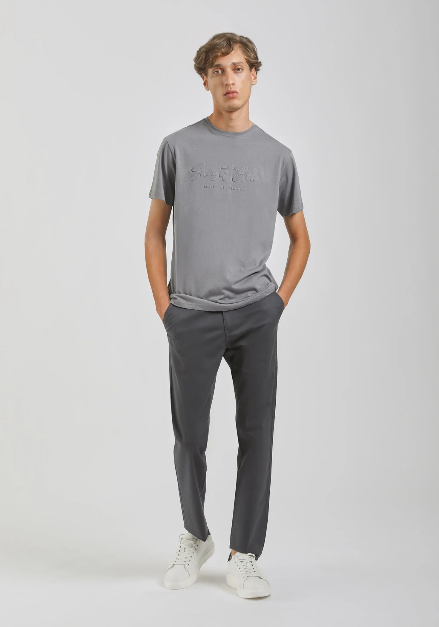 Pantaloni chino in cotone