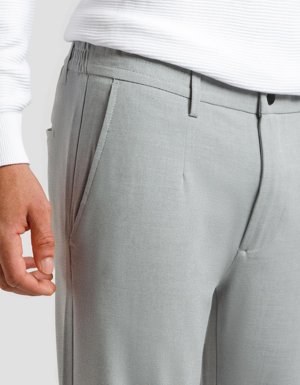 Pantaloni chino misto viscosa - Image 3