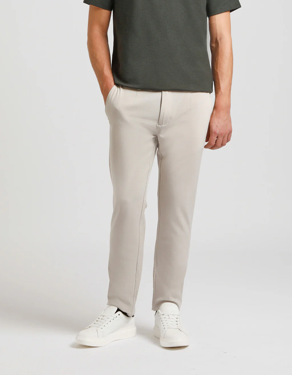 Pantaloni chino misto viscosa - Image 2