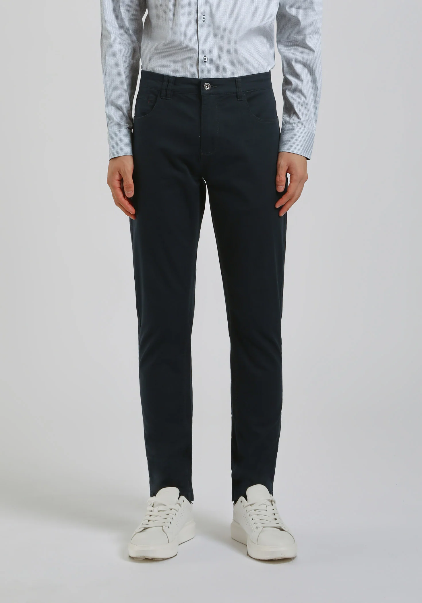 Pantaloni cinque tasche in cotone - Image 2