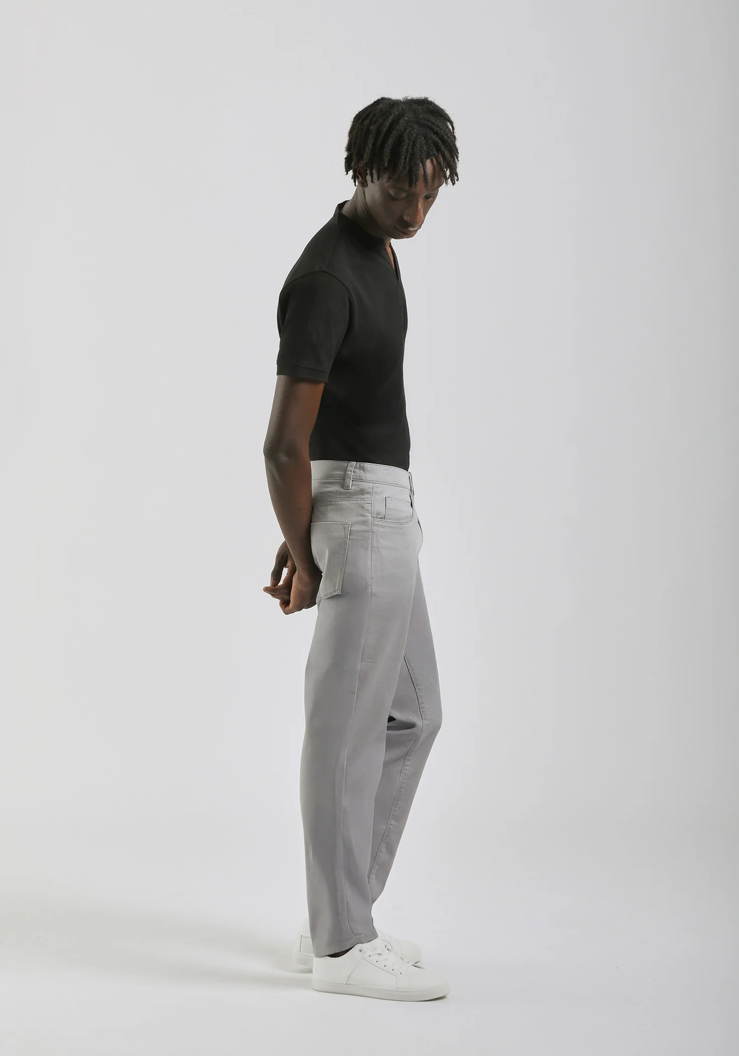 Pantaloni cinque tasche in cotone - Image 4