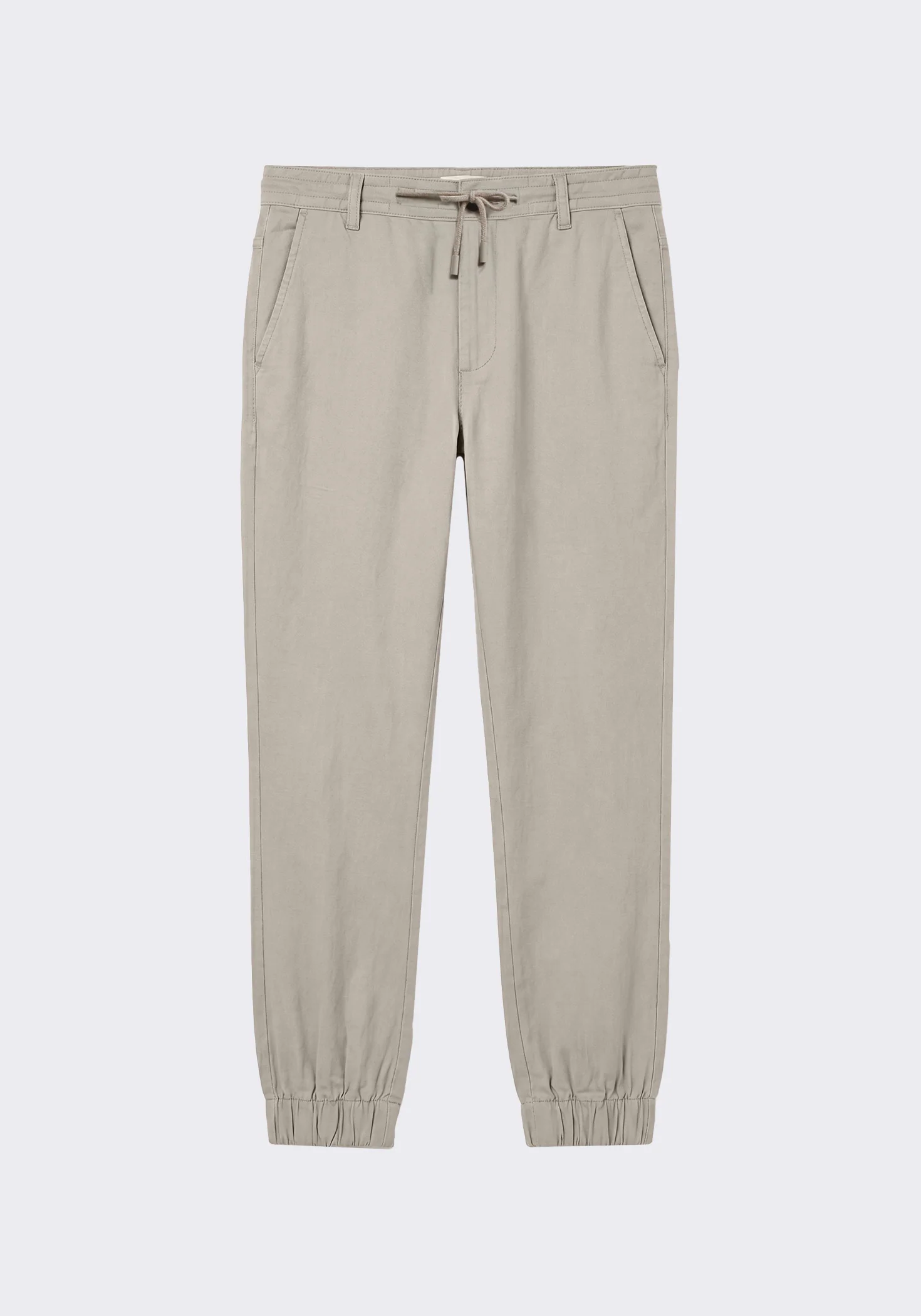 Pantaloni misto lino con elastici alle caviglie - Image 7