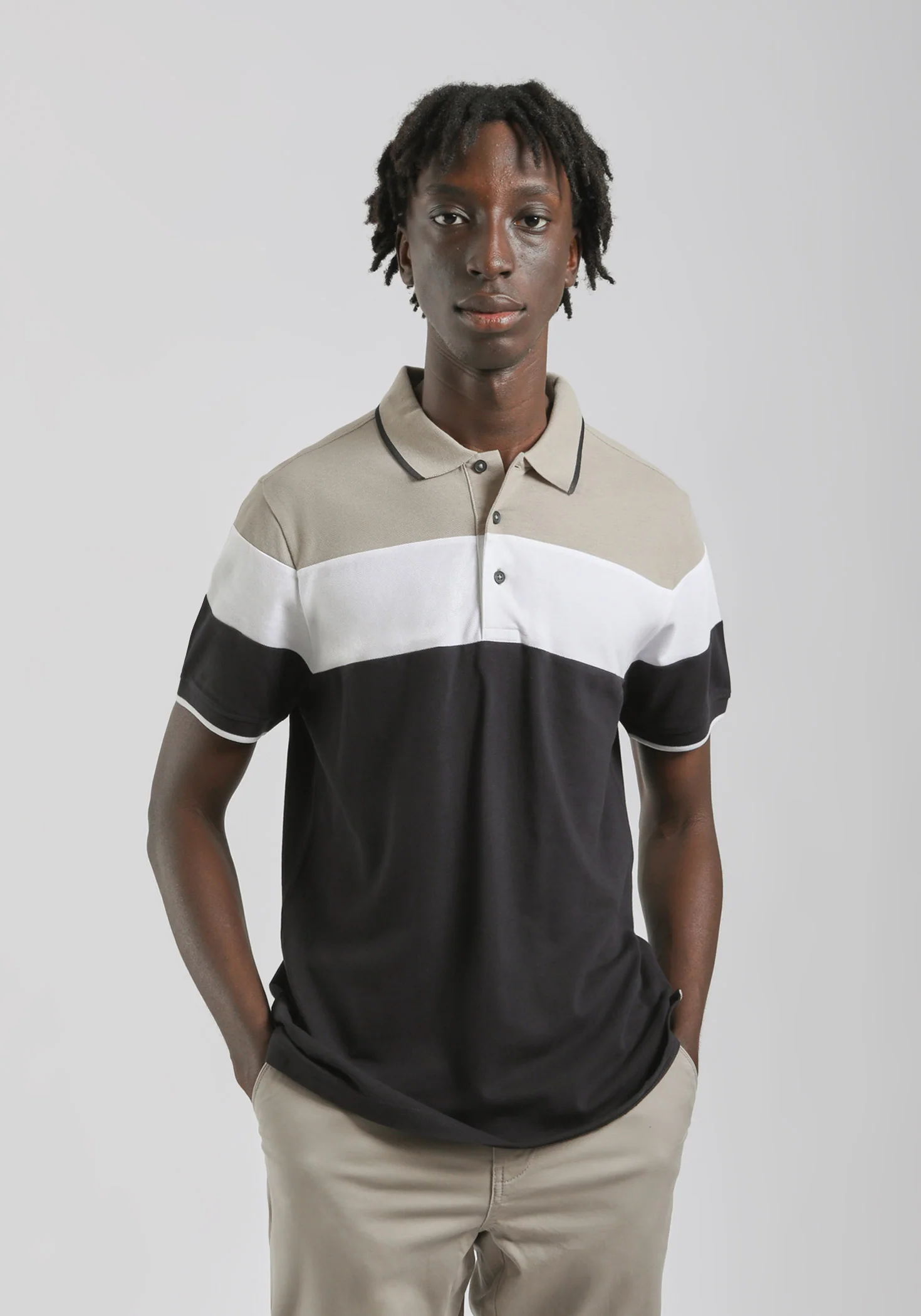 Polo colorblock