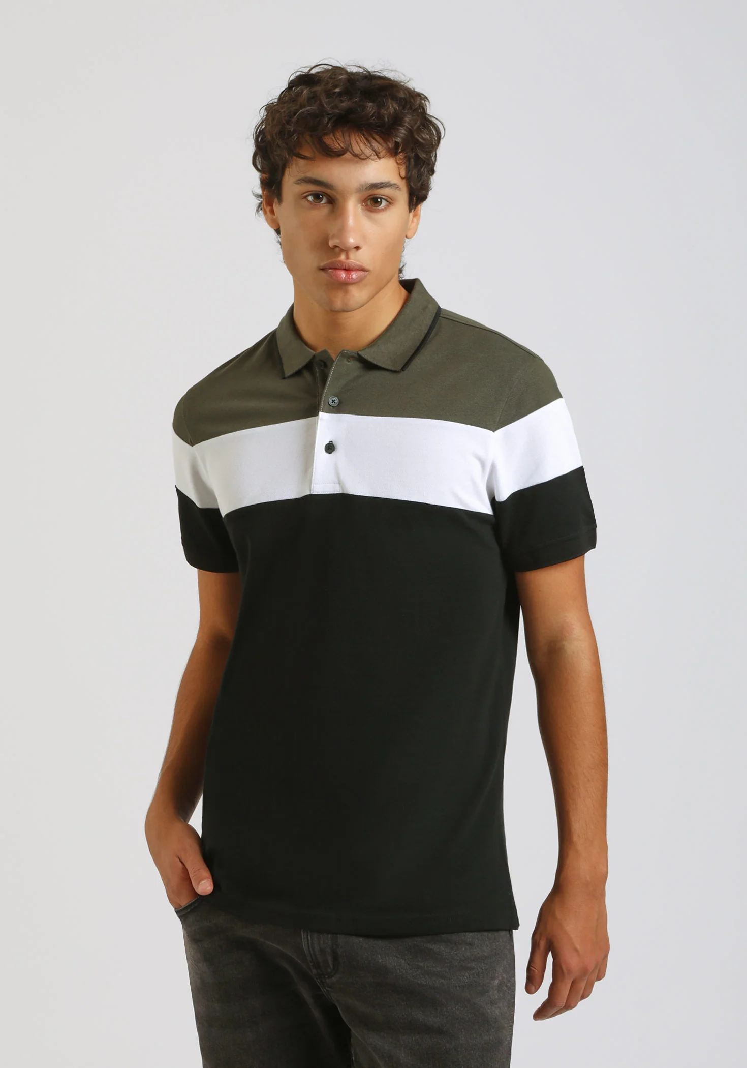 Polo colorblock